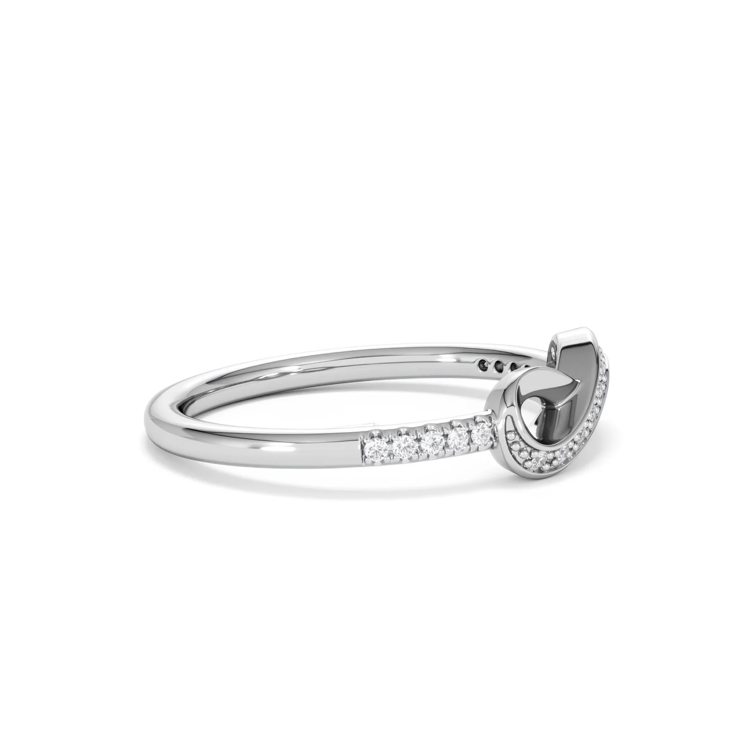 Infinity Love 0.13ct Lab Diamond Pavé Ring in Sterling Silver - Image 25