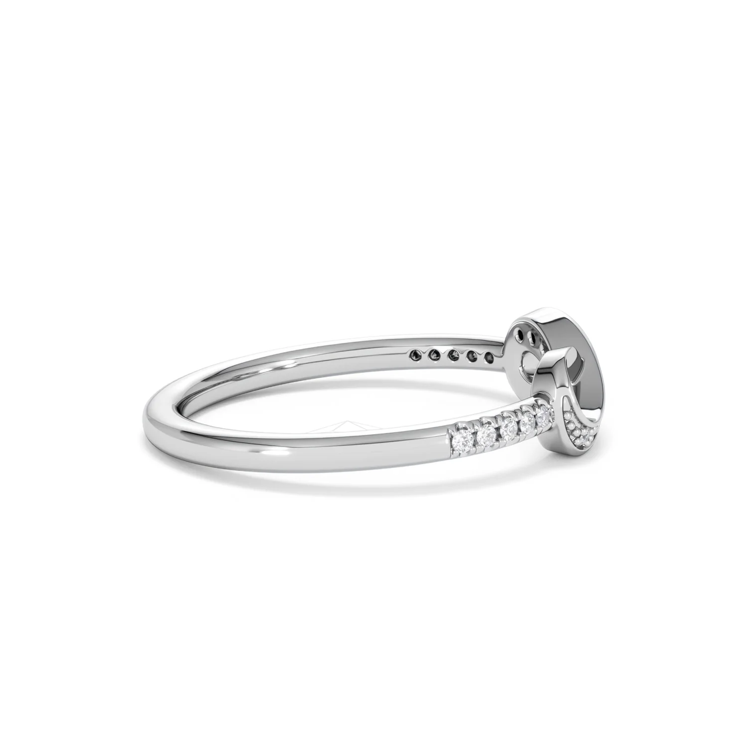 Infinity Love 0.13ct Lab Diamond Pavé Ring in Sterling Silver - Image 30