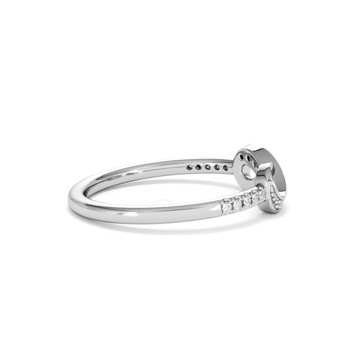 Infinity Love 0.13ct Lab Diamond Pavé Ring in Sterling Silver - Image 31