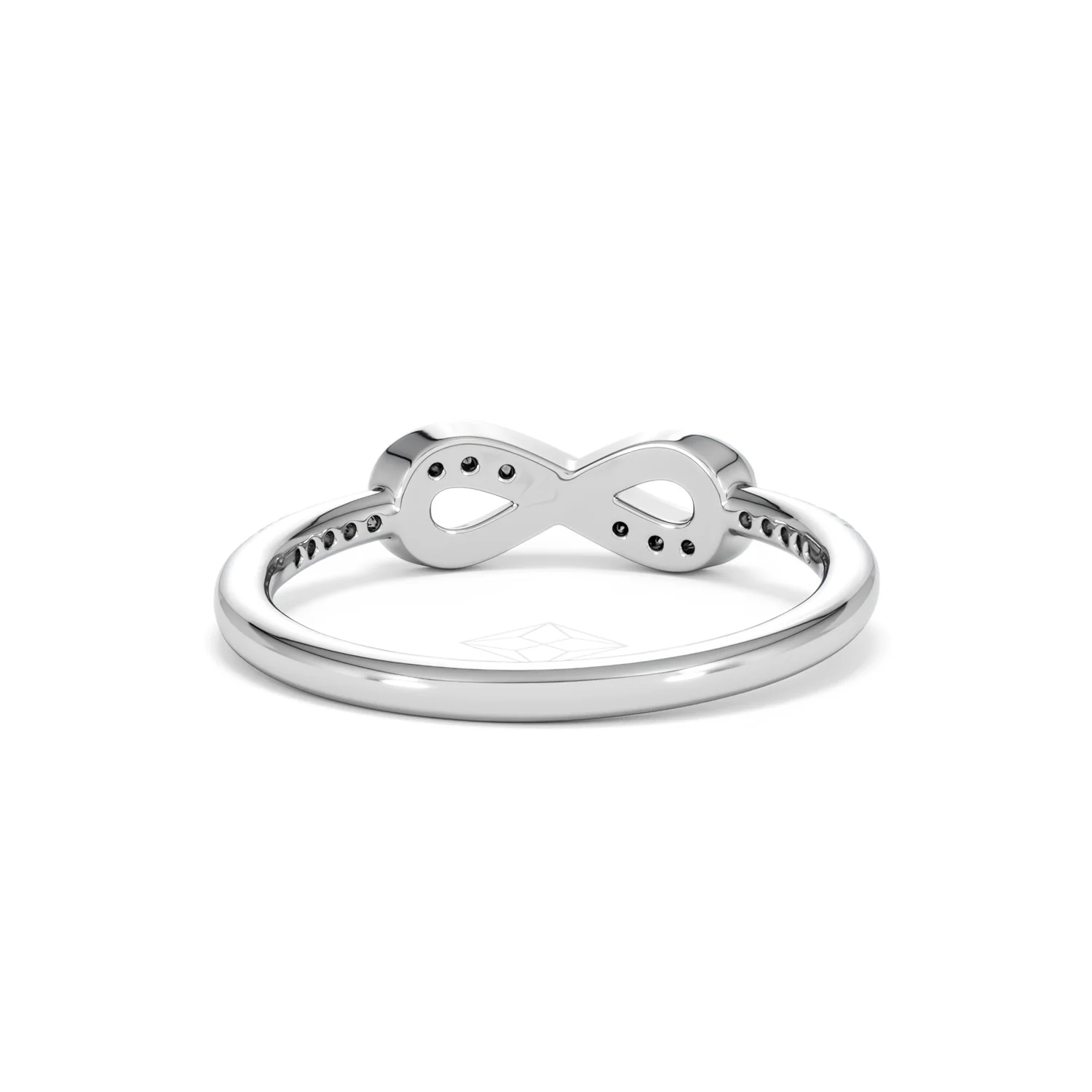 Infinity Love 0.13ct Lab Diamond Pavé Ring in Sterling Silver - Image 48