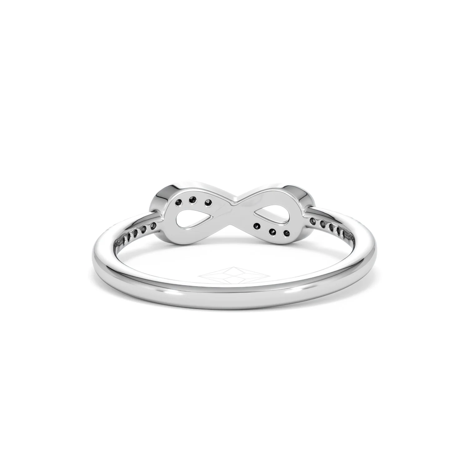 Infinity Love 0.13ct Lab Diamond Pavé Ring in Sterling Silver - Image 49