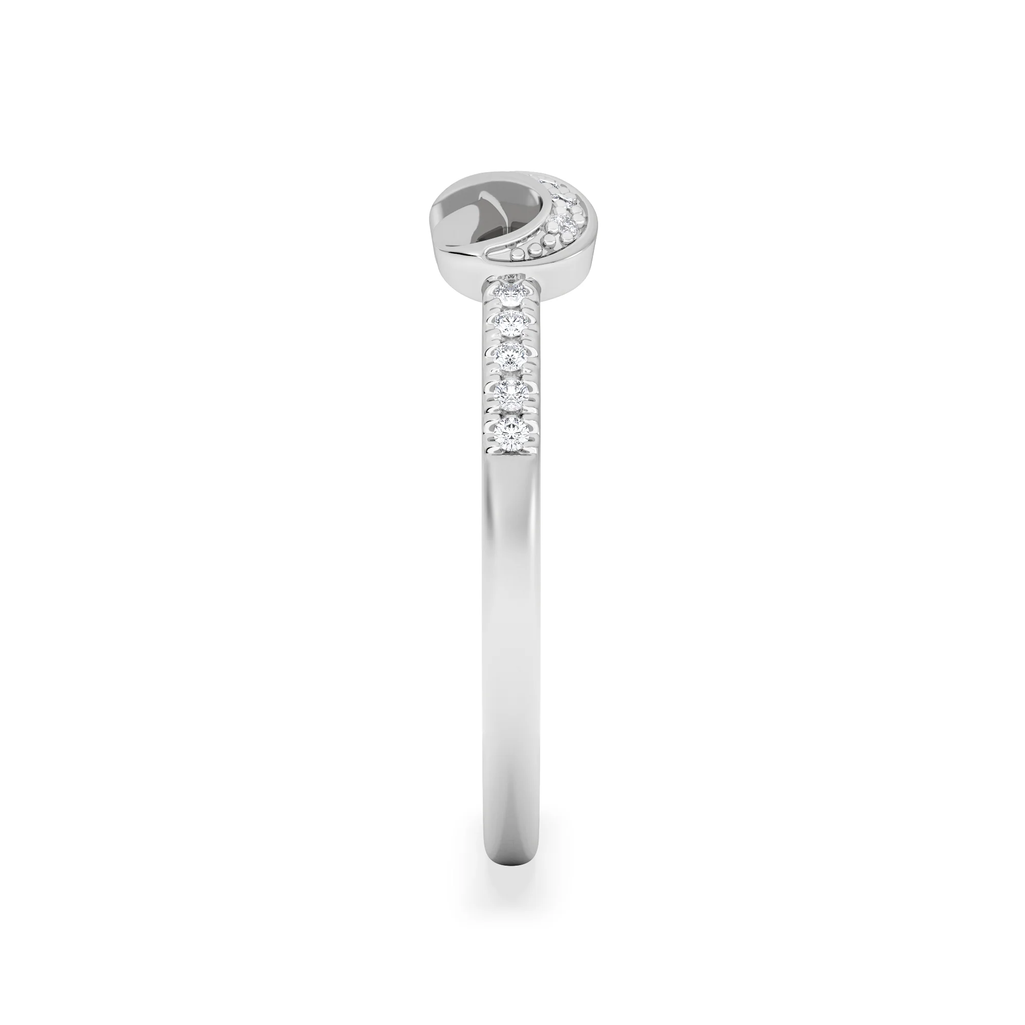 Infinity Love 0.13ct Lab Diamond Pavé Ring in Sterling Silver - Image 5