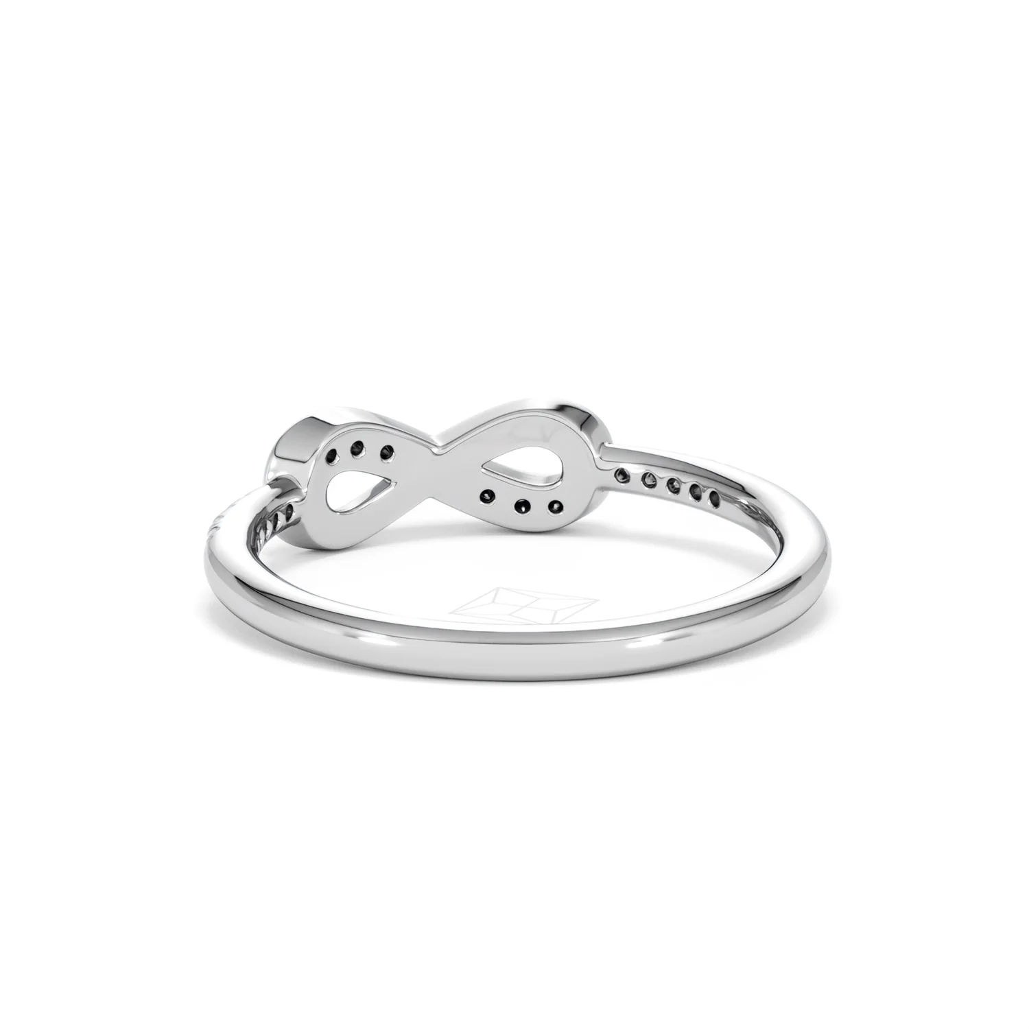 Infinity Love 0.13ct Lab Diamond Pavé Ring in Sterling Silver - Image 53