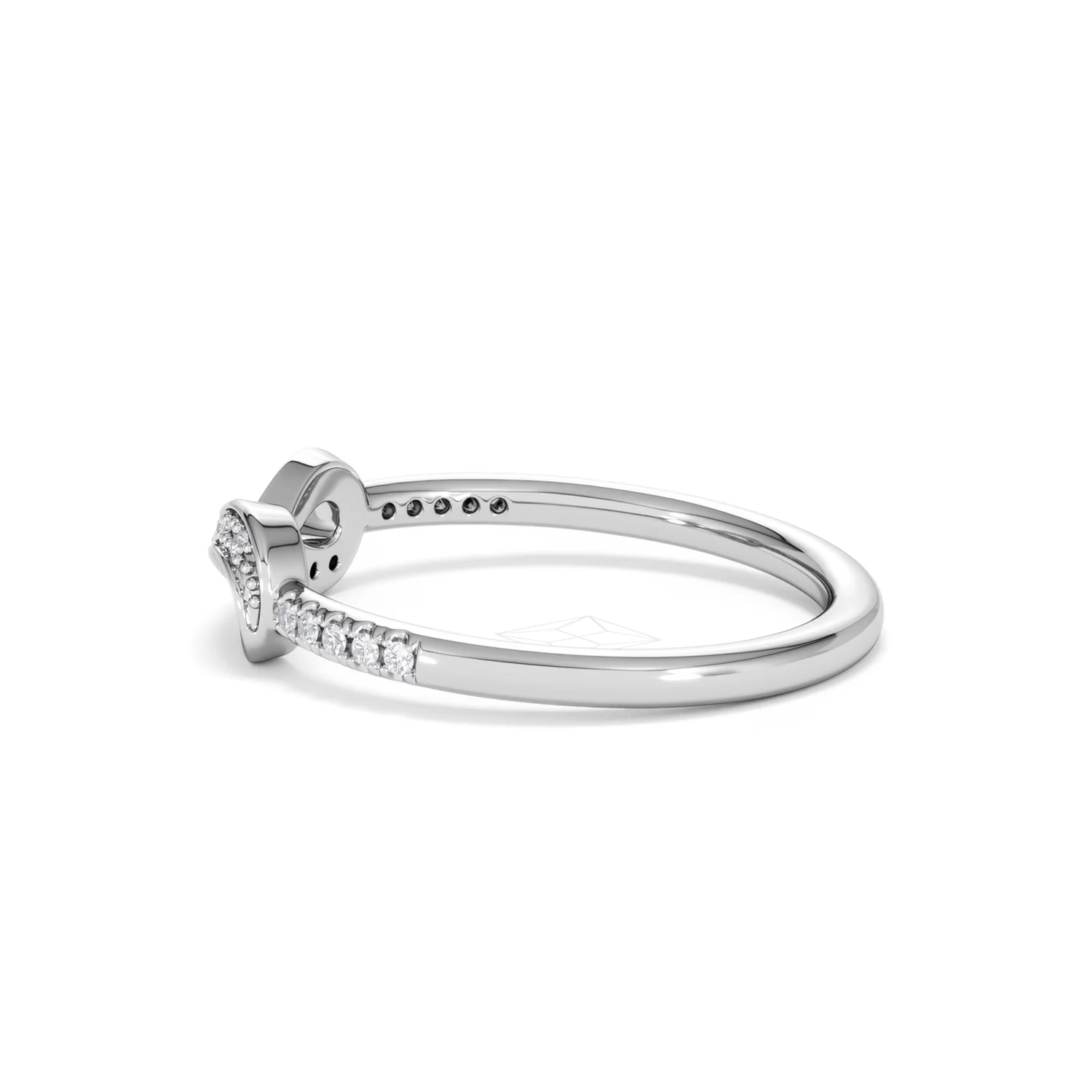 Infinity Love 0.13ct Lab Diamond Pavé Ring in Sterling Silver - Image 67