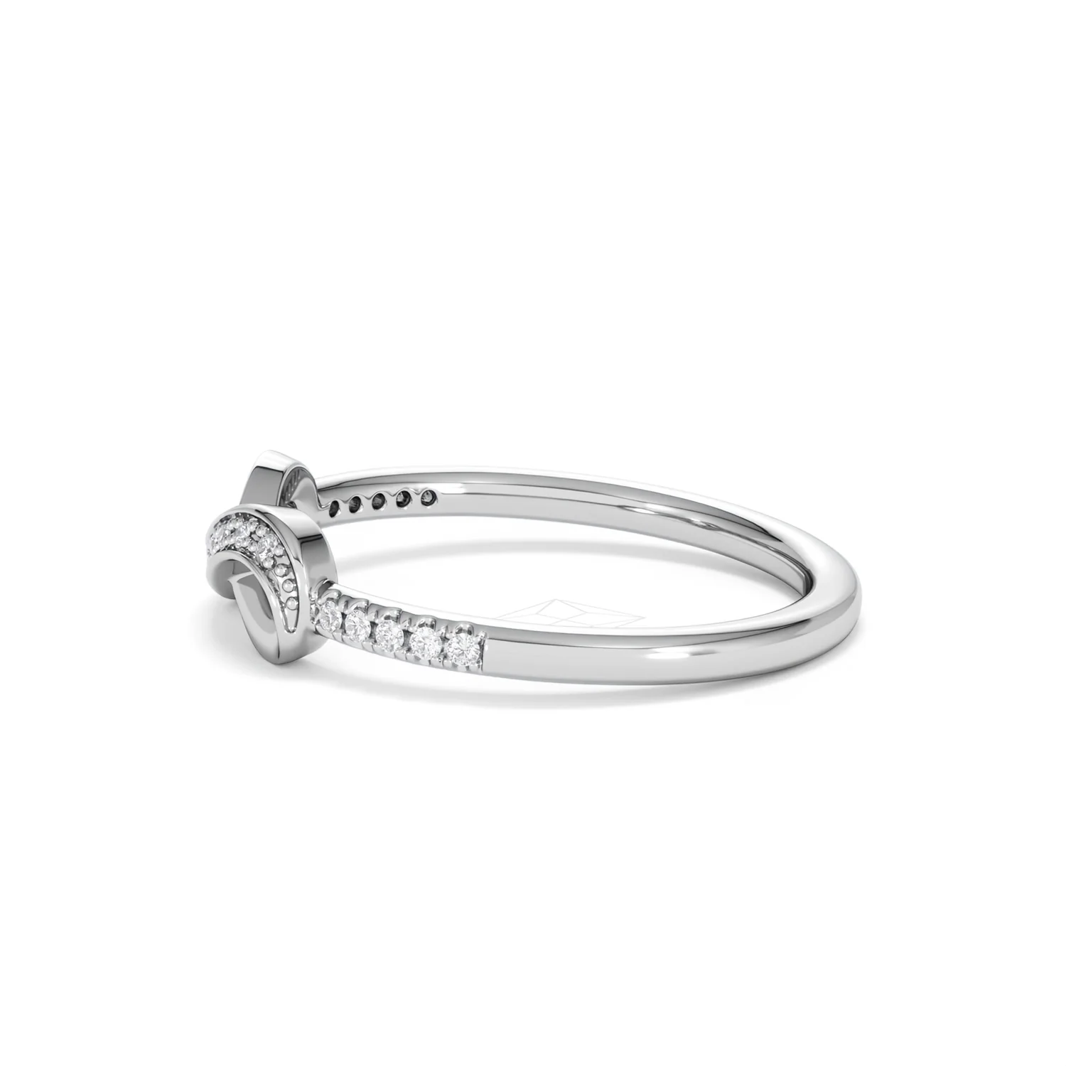 Infinity Love 0.13ct Lab Diamond Pavé Ring in Sterling Silver - Image 70