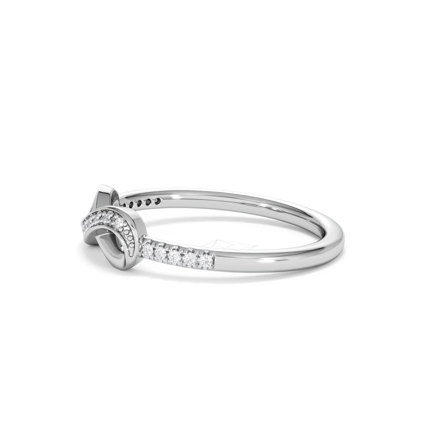 Infinity Love 0.13ct Lab Diamond Pavé Ring in Sterling Silver - Image 72