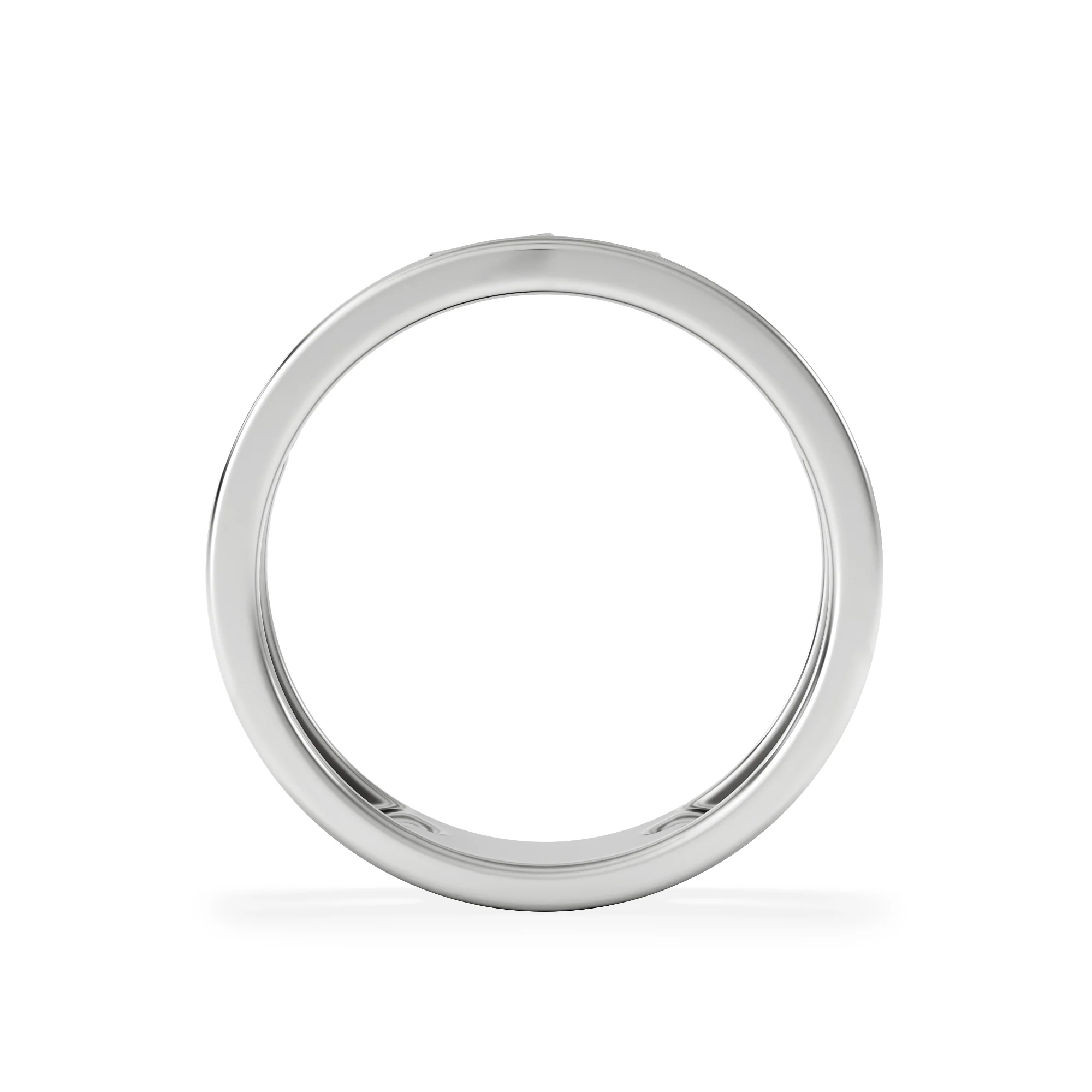 Double Band Stacking Ring Lab Diamond 0.25ct in 925 Silver - Image 3
