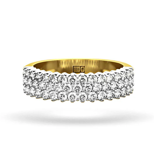 JASMINE 18K Gold Diamond ETERNITY RING 1.00CT G/VS - Image 3