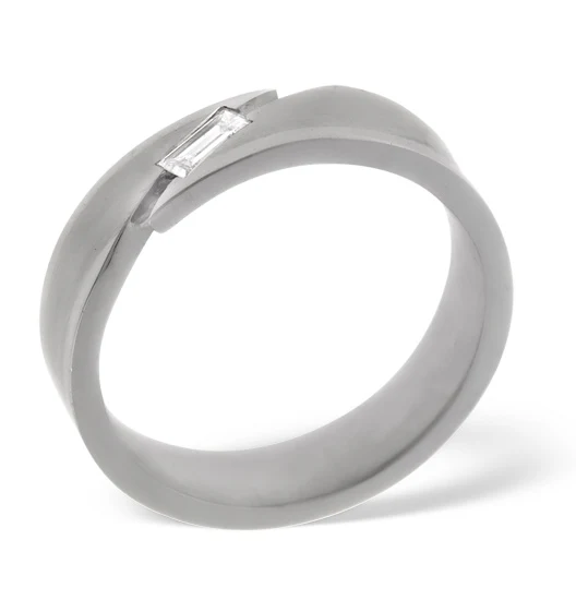 Jasmine 18K White Gold Diamond Wedding Ring 0.07CT H/SI - Image 2