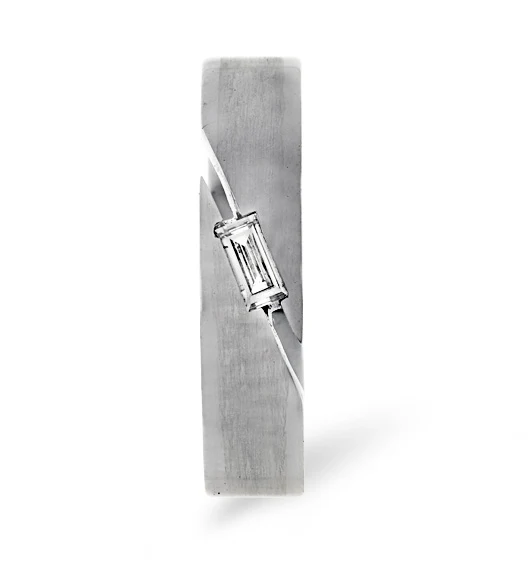Jasmine 18K White Gold Diamond Wedding Ring 0.07CT H/SI - Image 3