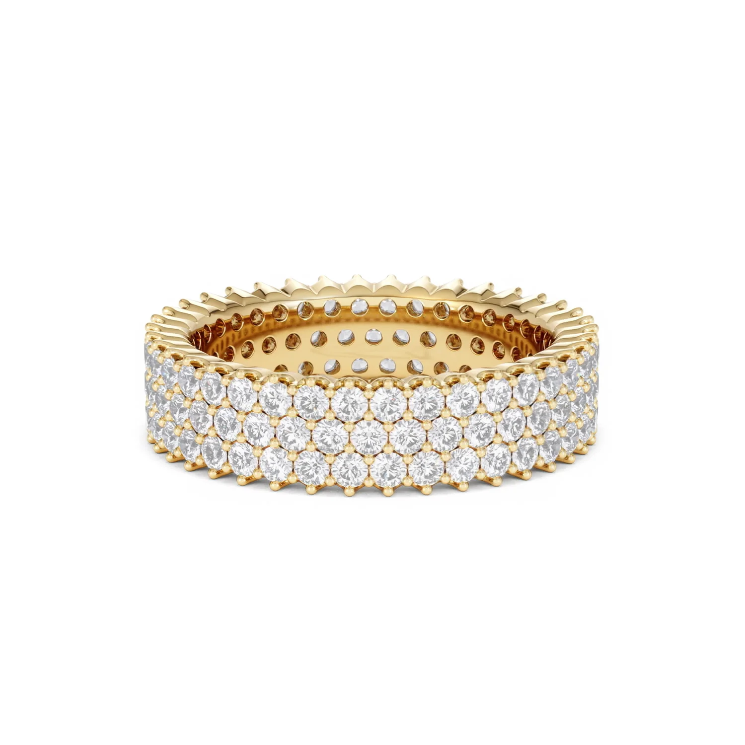 Jasmine Lab Diamond Pave Eternity Ring 2.00ct G/VS in 18K Gold - Image 10