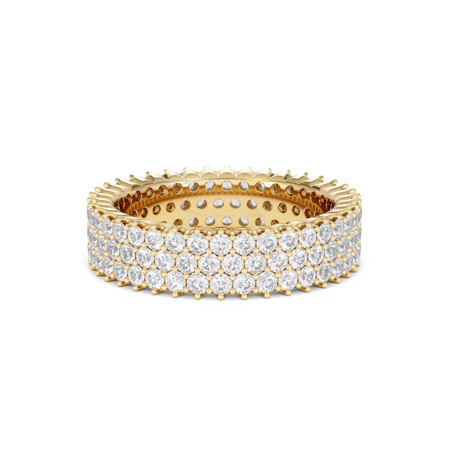 Jasmine Lab Diamond Pave Eternity Ring 2.00ct G/VS in 18K Gold - Image 11