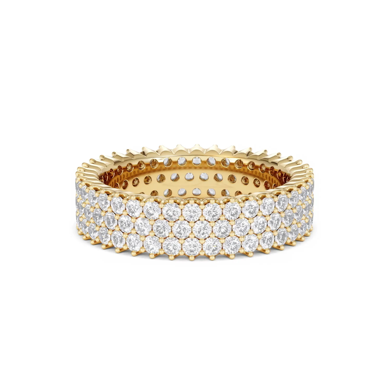 Jasmine Lab Diamond Pave Eternity Ring 2.00ct G/VS in 18K Gold - Image 13