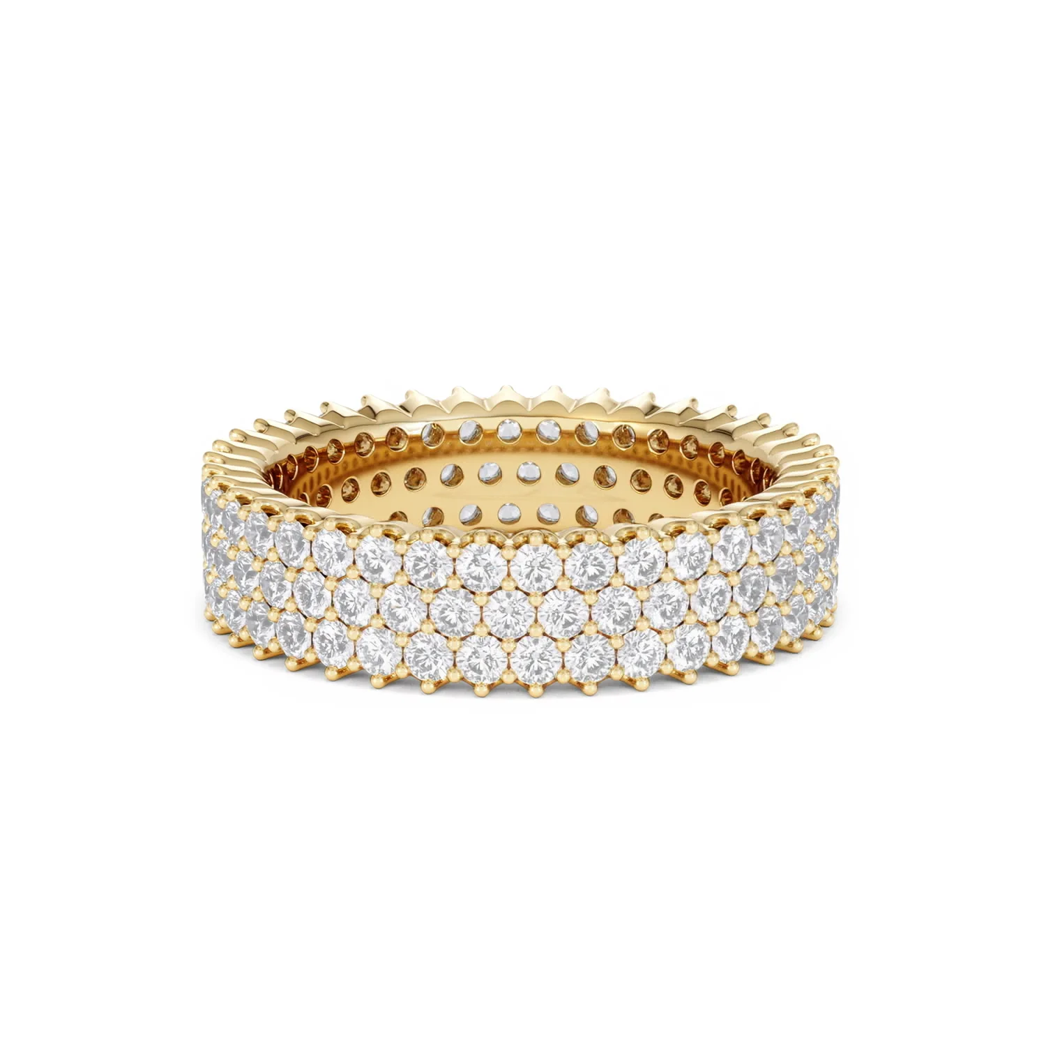 Jasmine Lab Diamond Pave Eternity Ring 2.00ct G/VS in 18K Gold - Image 14