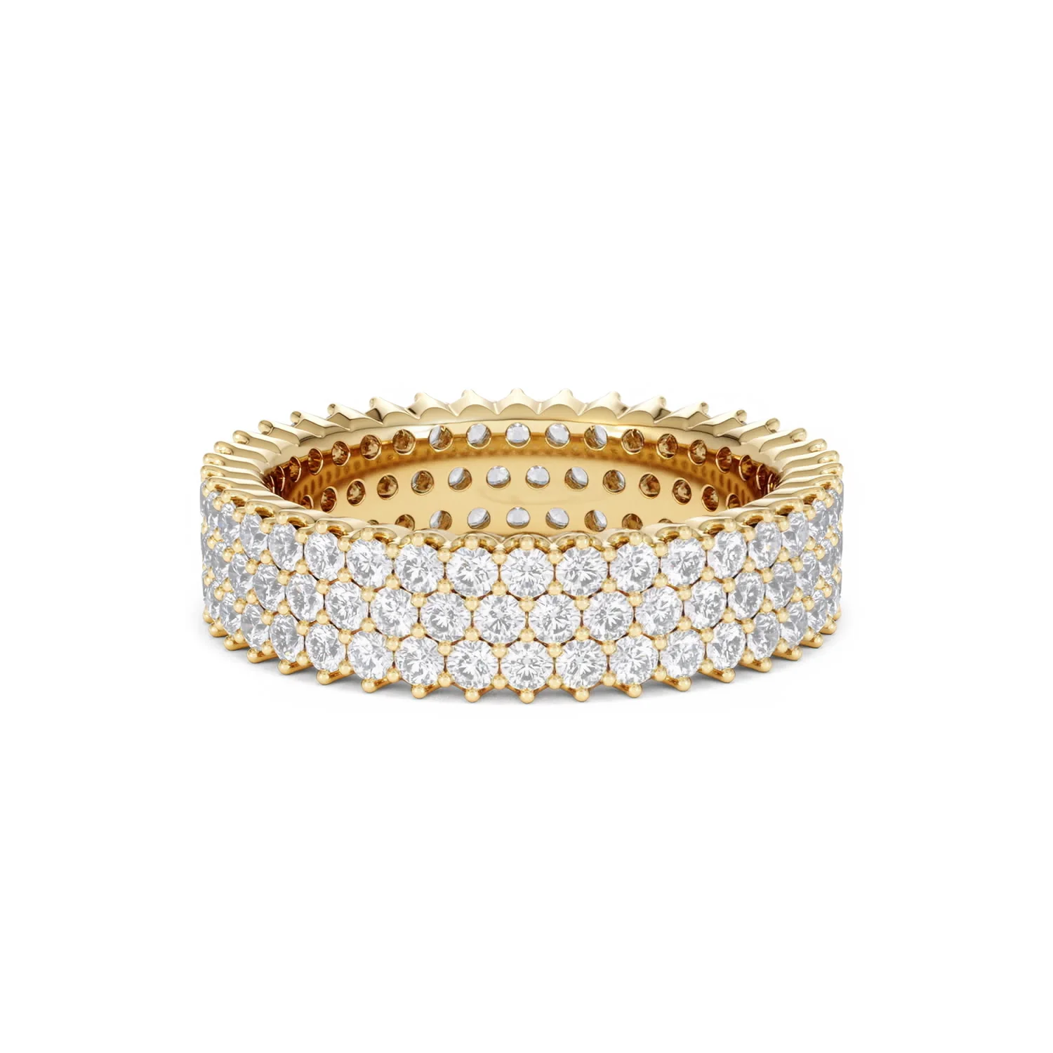 Jasmine Lab Diamond Pave Eternity Ring 2.00ct G/VS in 18K Gold - Image 24