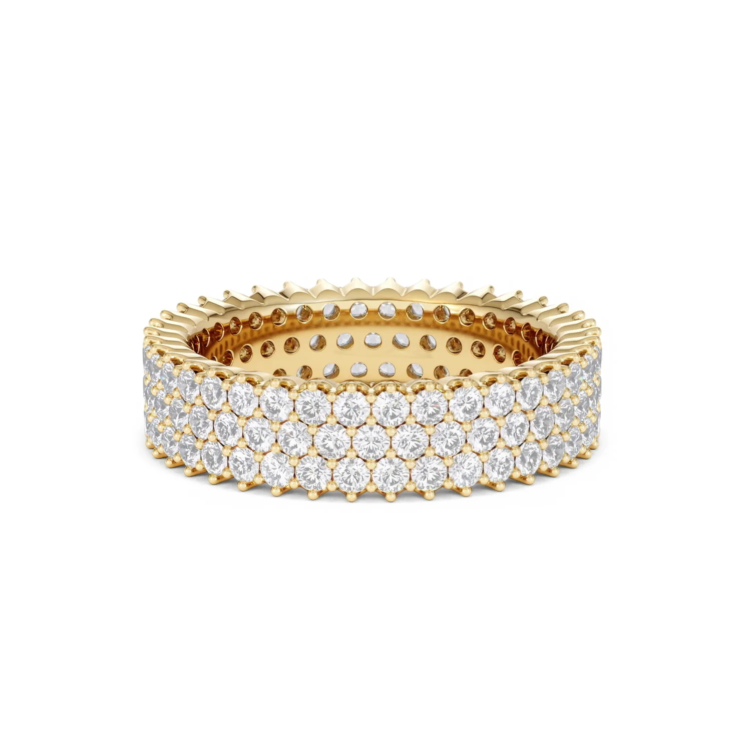 Jasmine Lab Diamond Pave Eternity Ring 2.00ct G/VS in 18K Gold - Image 31