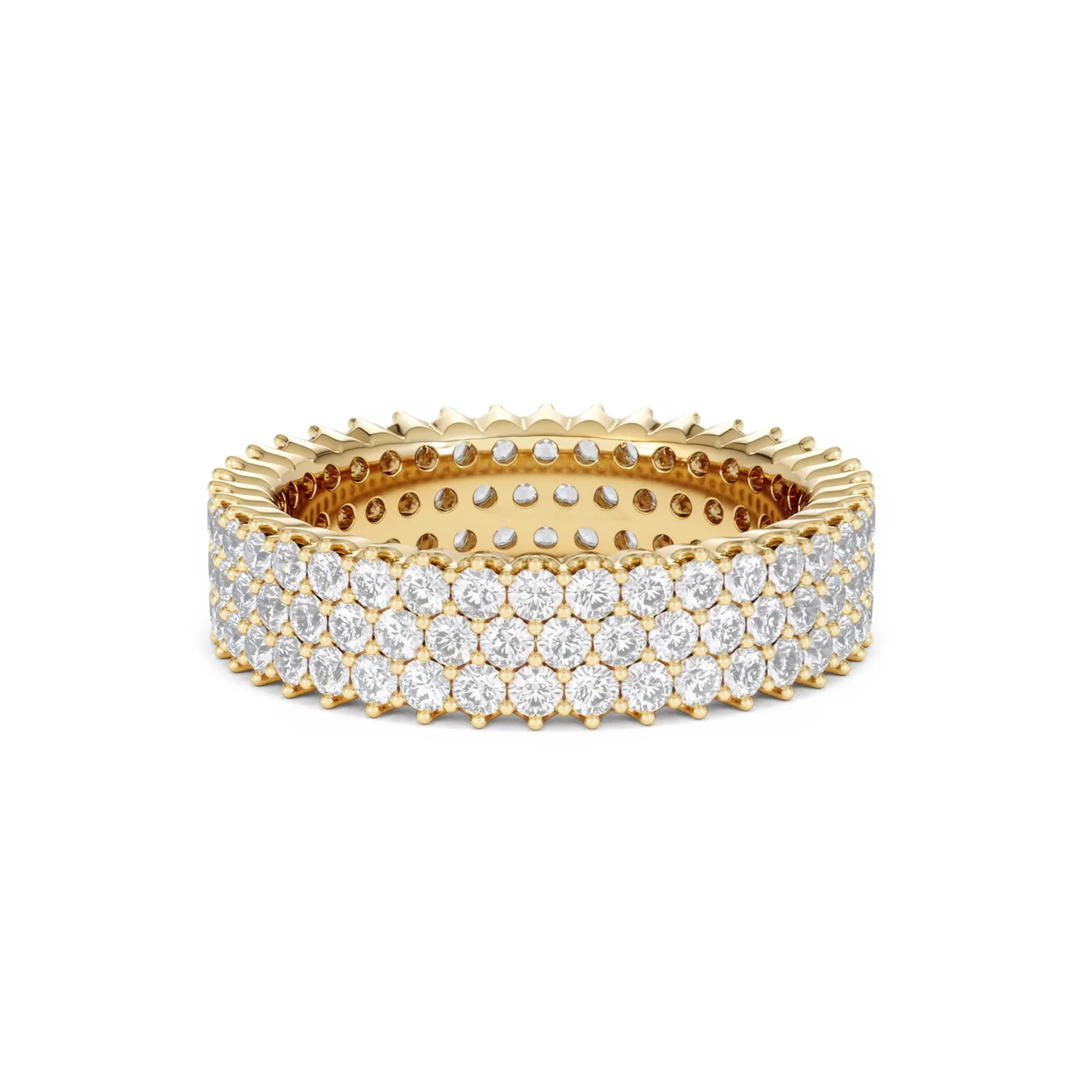 Jasmine Lab Diamond Pave Eternity Ring 2.00ct G/VS in 18K Gold - Image 32