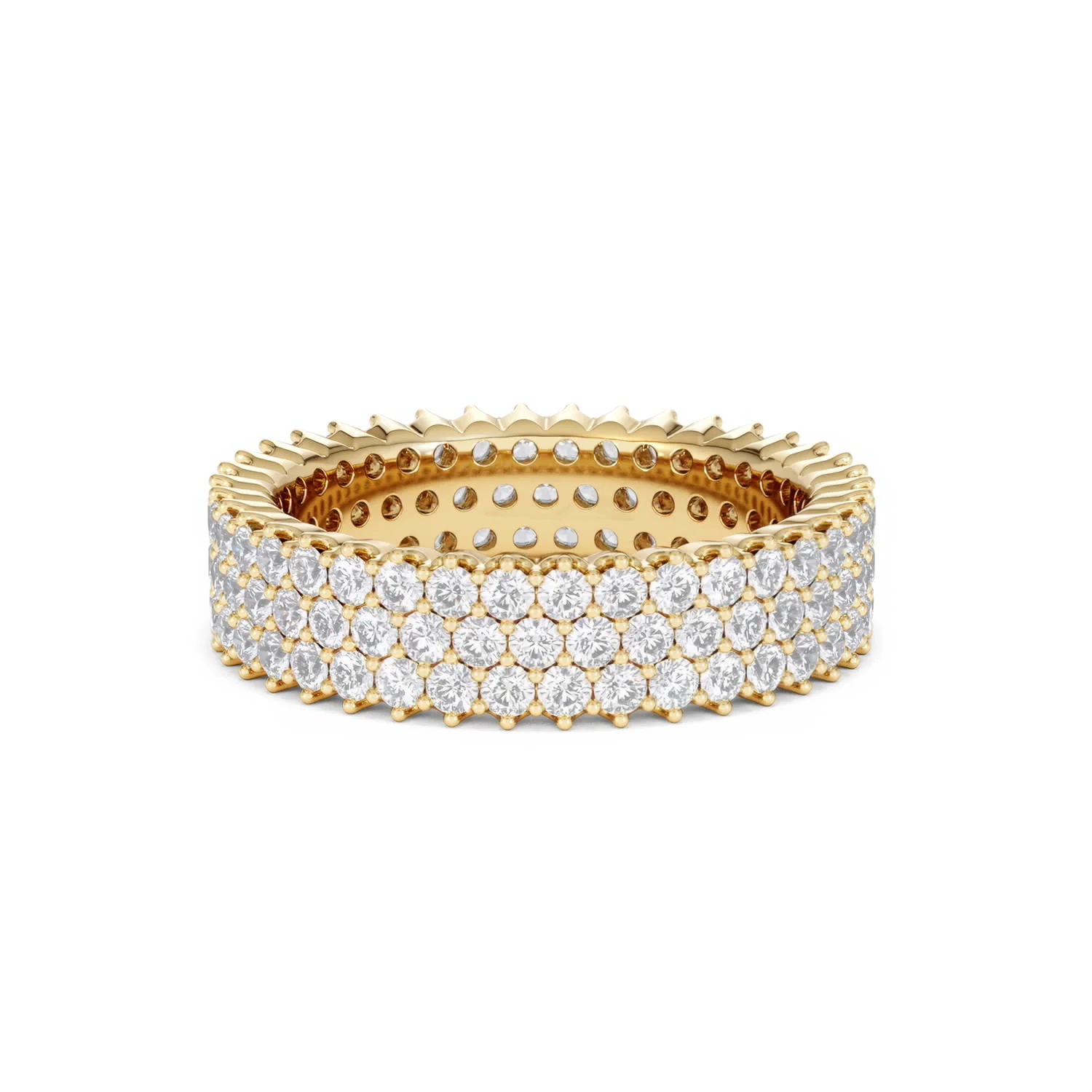 Jasmine Lab Diamond Pave Eternity Ring 2.00ct G/VS in 18K Gold - Image 33