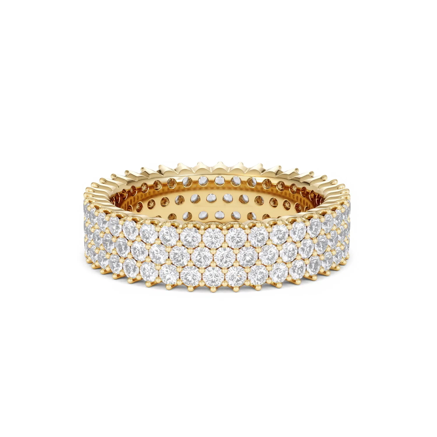 Jasmine Lab Diamond Pave Eternity Ring 2.00ct G/VS in 18K Gold - Image 36
