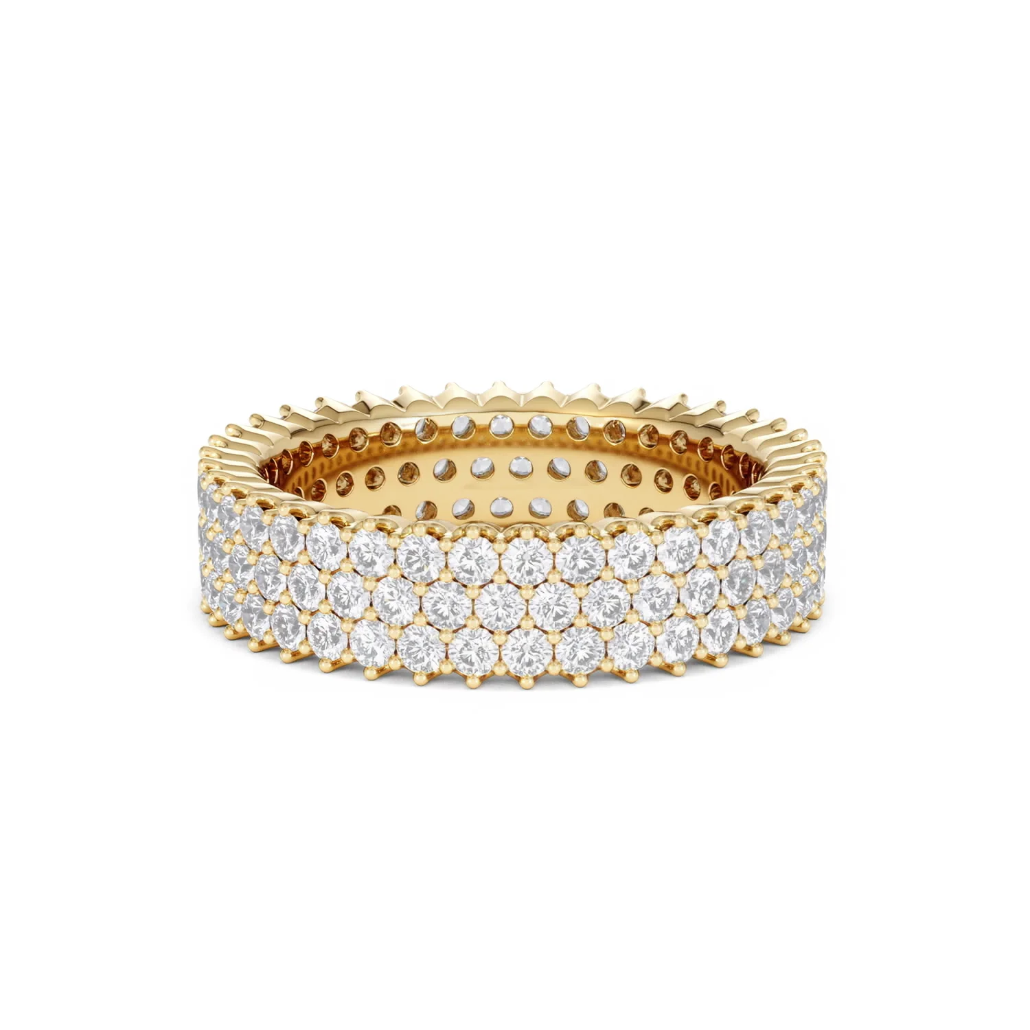 Jasmine Lab Diamond Pave Eternity Ring 2.00ct G/VS in 18K Gold - Image 39