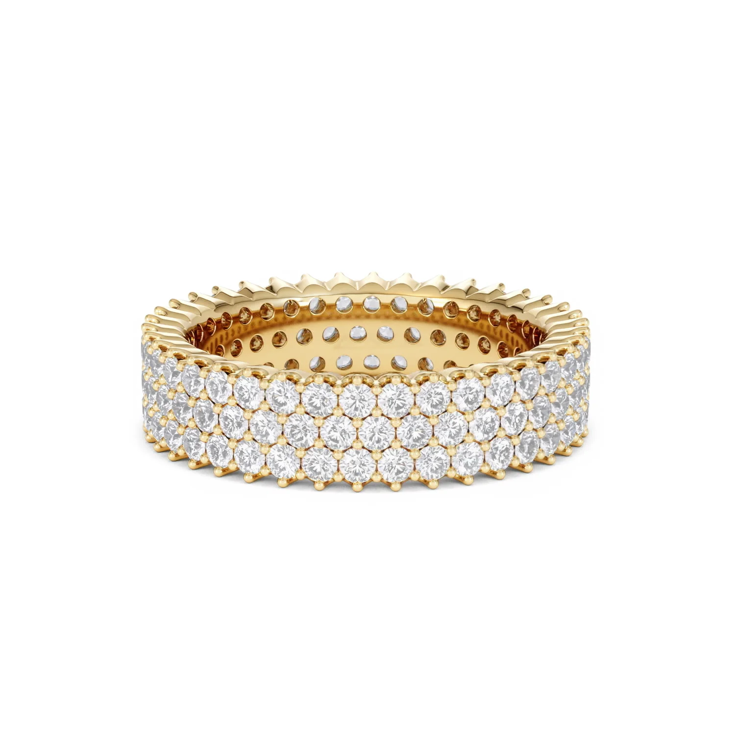 Jasmine Lab Diamond Pave Eternity Ring 2.00ct G/VS in 18K Gold - Image 40