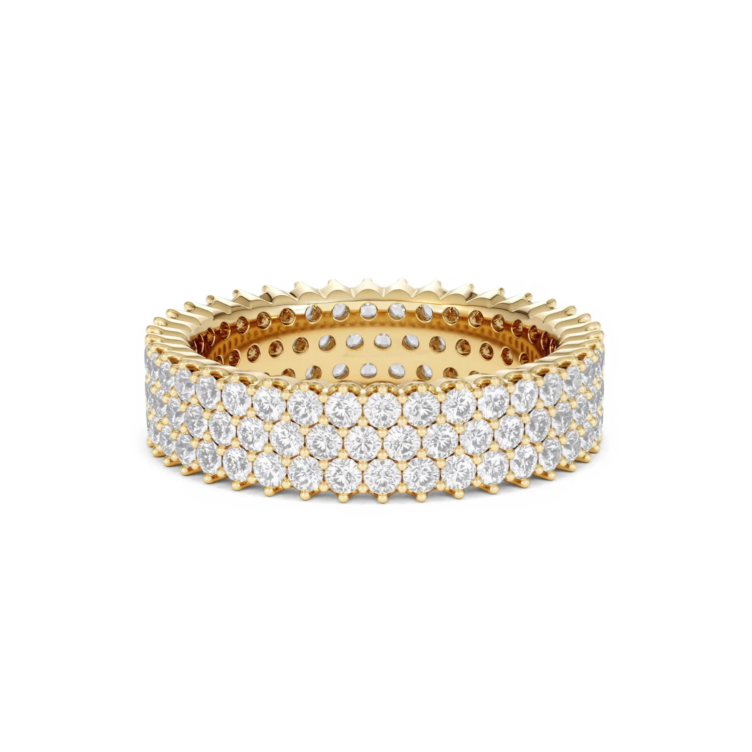 Jasmine Lab Diamond Pave Eternity Ring 2.00ct G/VS in 18K Gold - Image 41