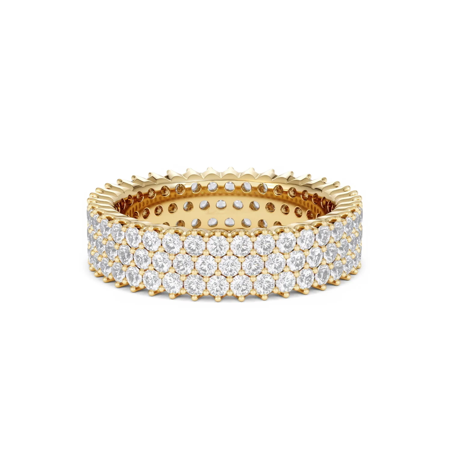 Jasmine Lab Diamond Pave Eternity Ring 2.00ct G/VS in 18K Gold - Image 42