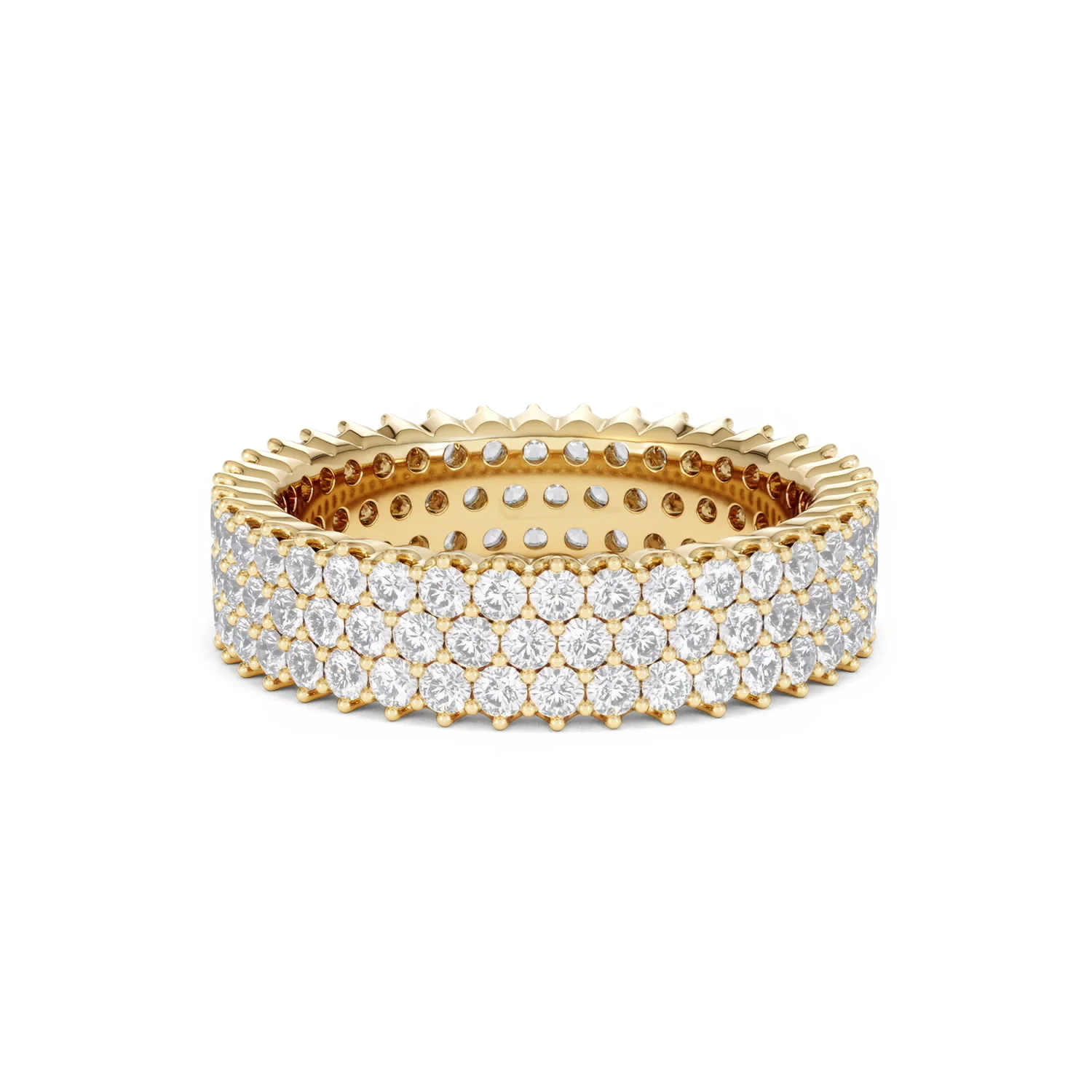 Jasmine Lab Diamond Pave Eternity Ring 2.00ct G/VS in 18K Gold - Image 43