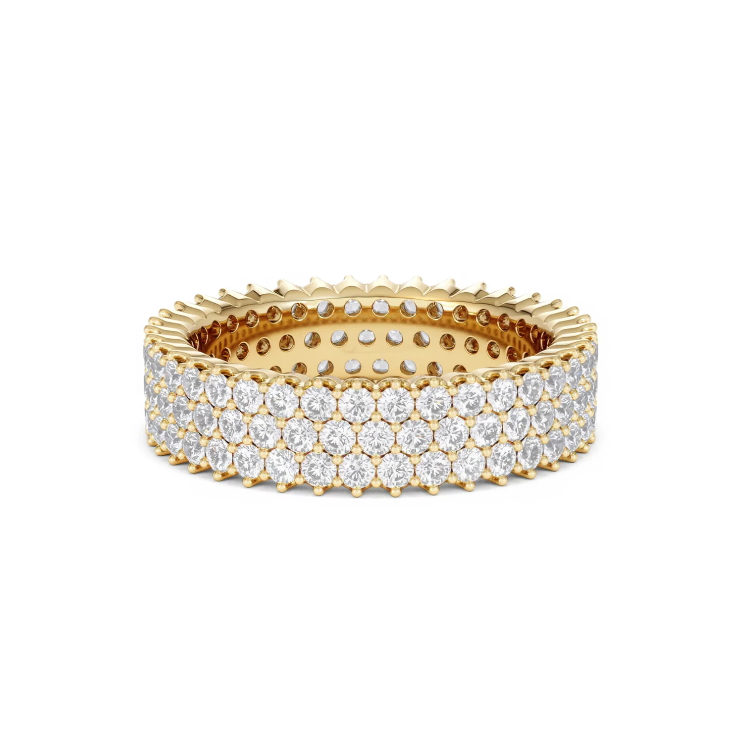 Jasmine Lab Diamond Pave Eternity Ring 2.00ct G/VS in 18K Gold - Image 44