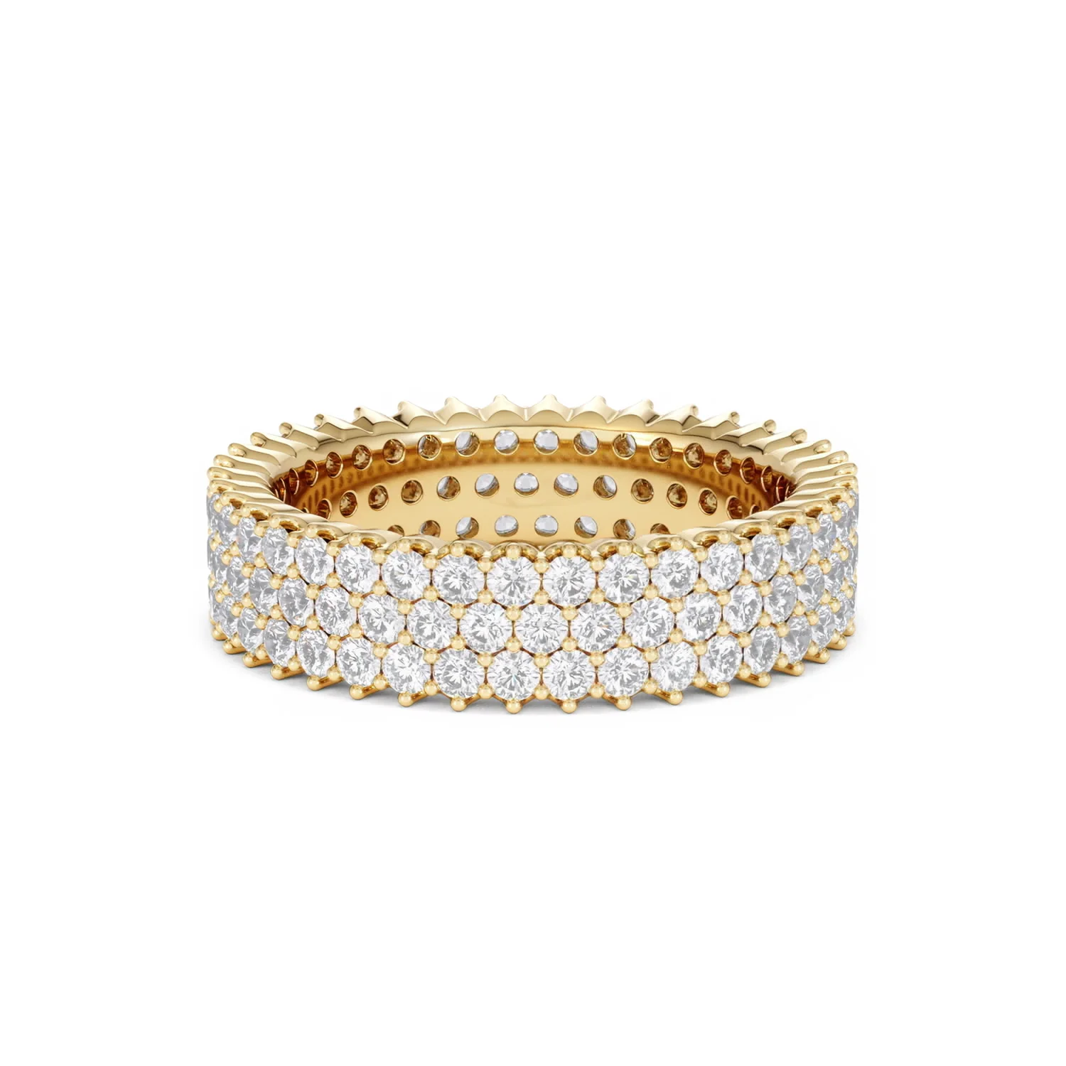 Jasmine Lab Diamond Pave Eternity Ring 2.00ct G/VS in 18K Gold - Image 46