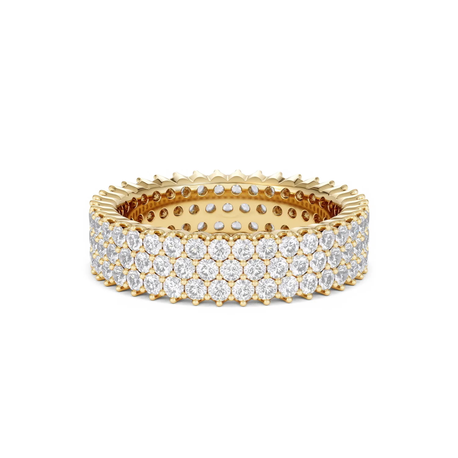 Jasmine Lab Diamond Pave Eternity Ring 2.00ct G/VS in 18K Gold - Image 48