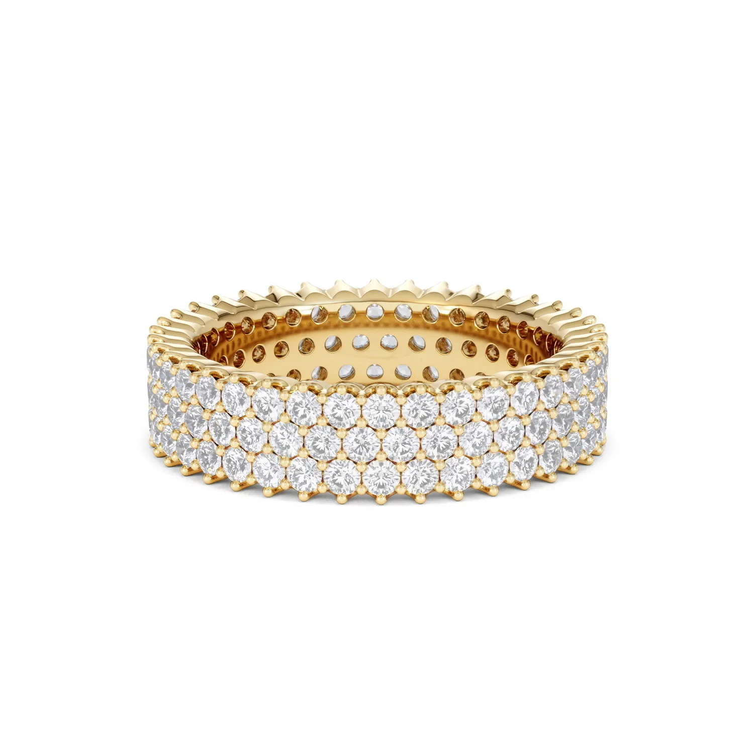 Jasmine Lab Diamond Pave Eternity Ring 2.00ct G/VS in 18K Gold - Image 49