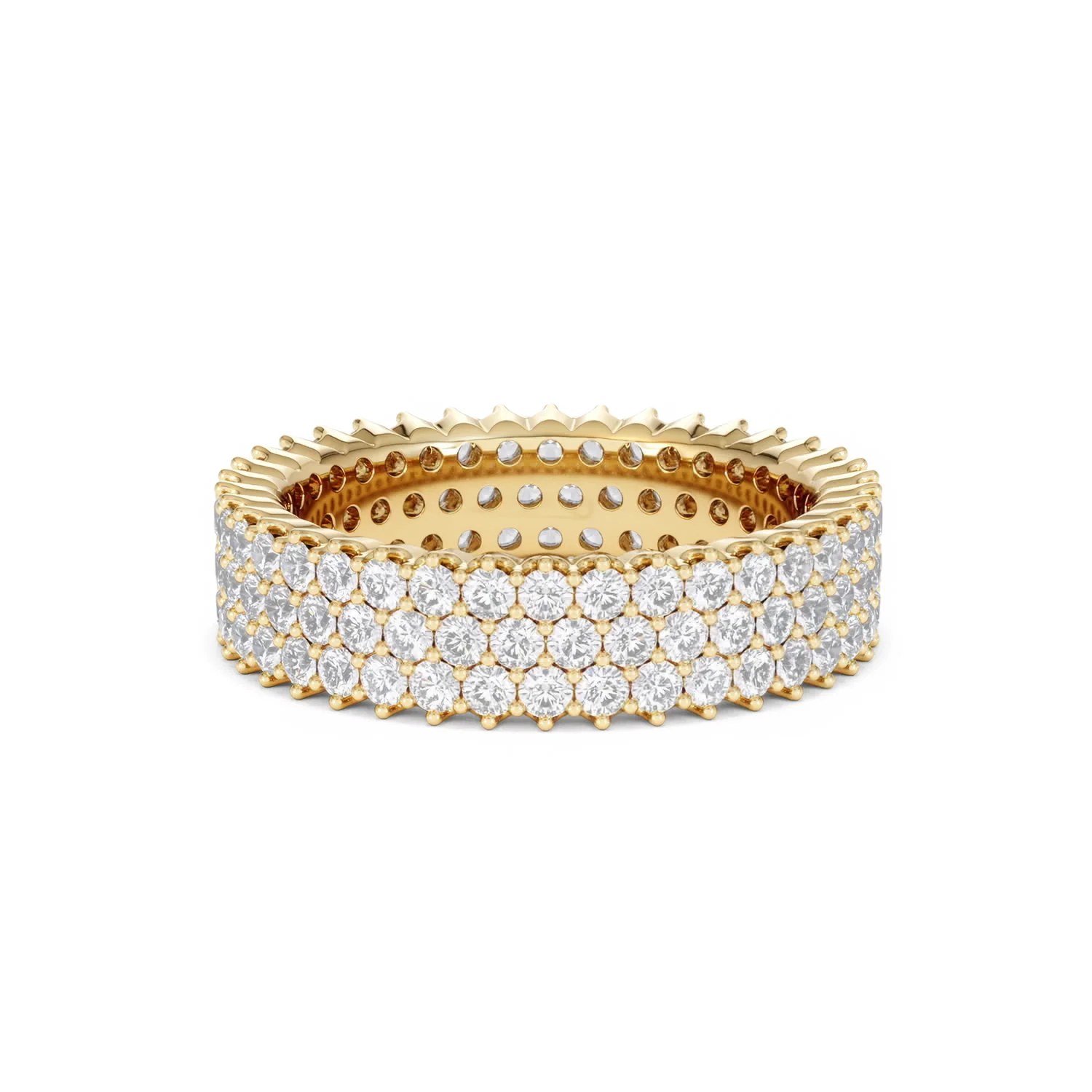 Jasmine Lab Diamond Pave Eternity Ring 2.00ct G/VS in 18K Gold - Image 53