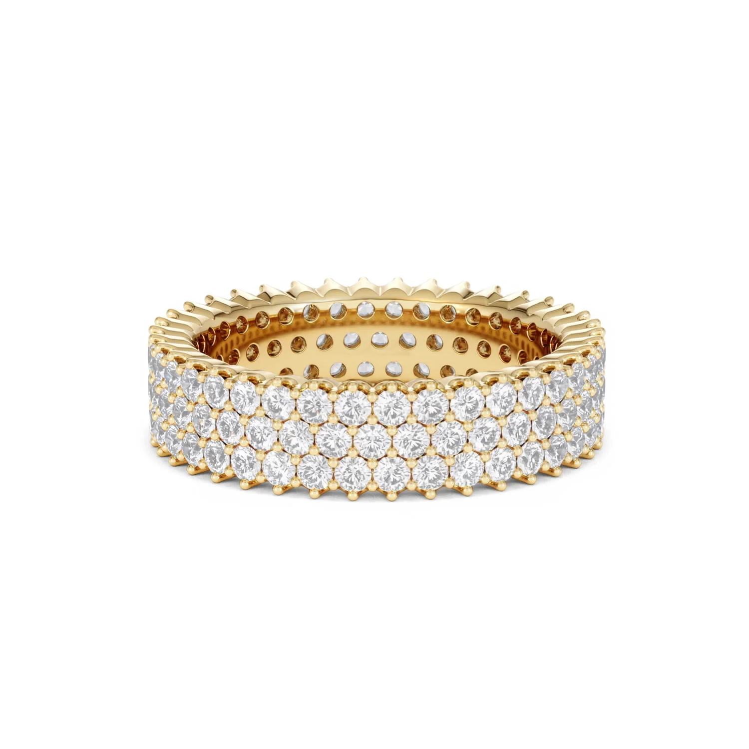 Jasmine Lab Diamond Pave Eternity Ring 2.00ct G/VS in 18K Gold - Image 56
