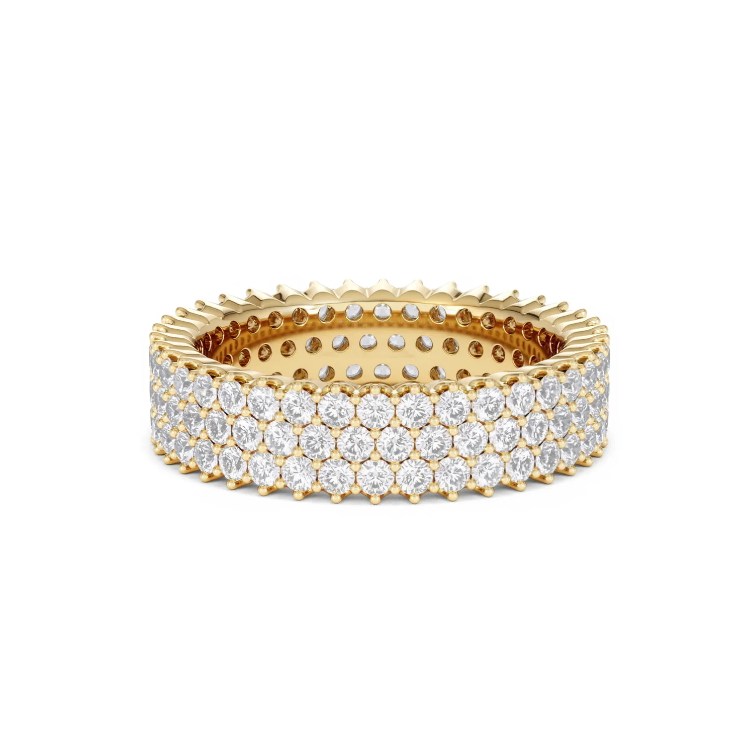 Jasmine Lab Diamond Pave Eternity Ring 2.00ct G/VS in 18K Gold - Image 57