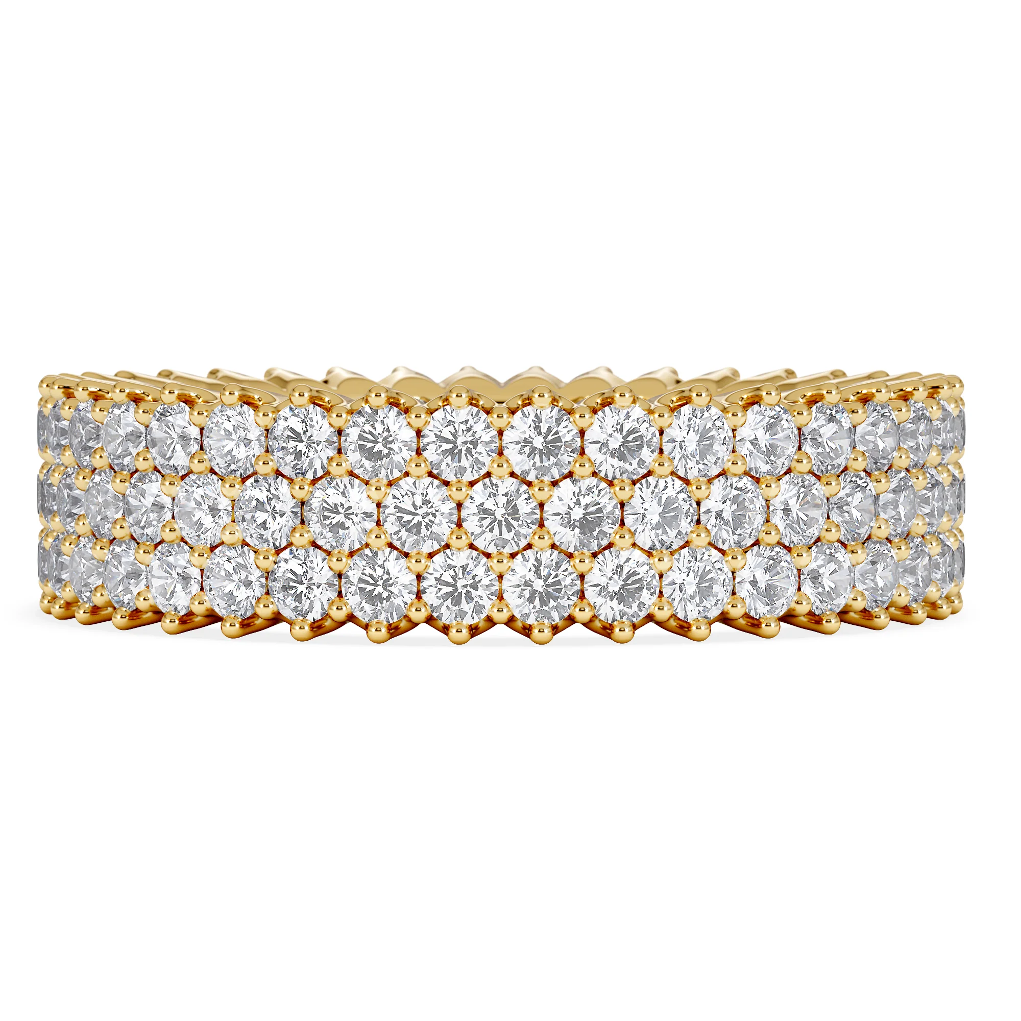 Jasmine Lab Diamond Pave Eternity Ring 2.00ct G/VS in 18K Gold - Image 6