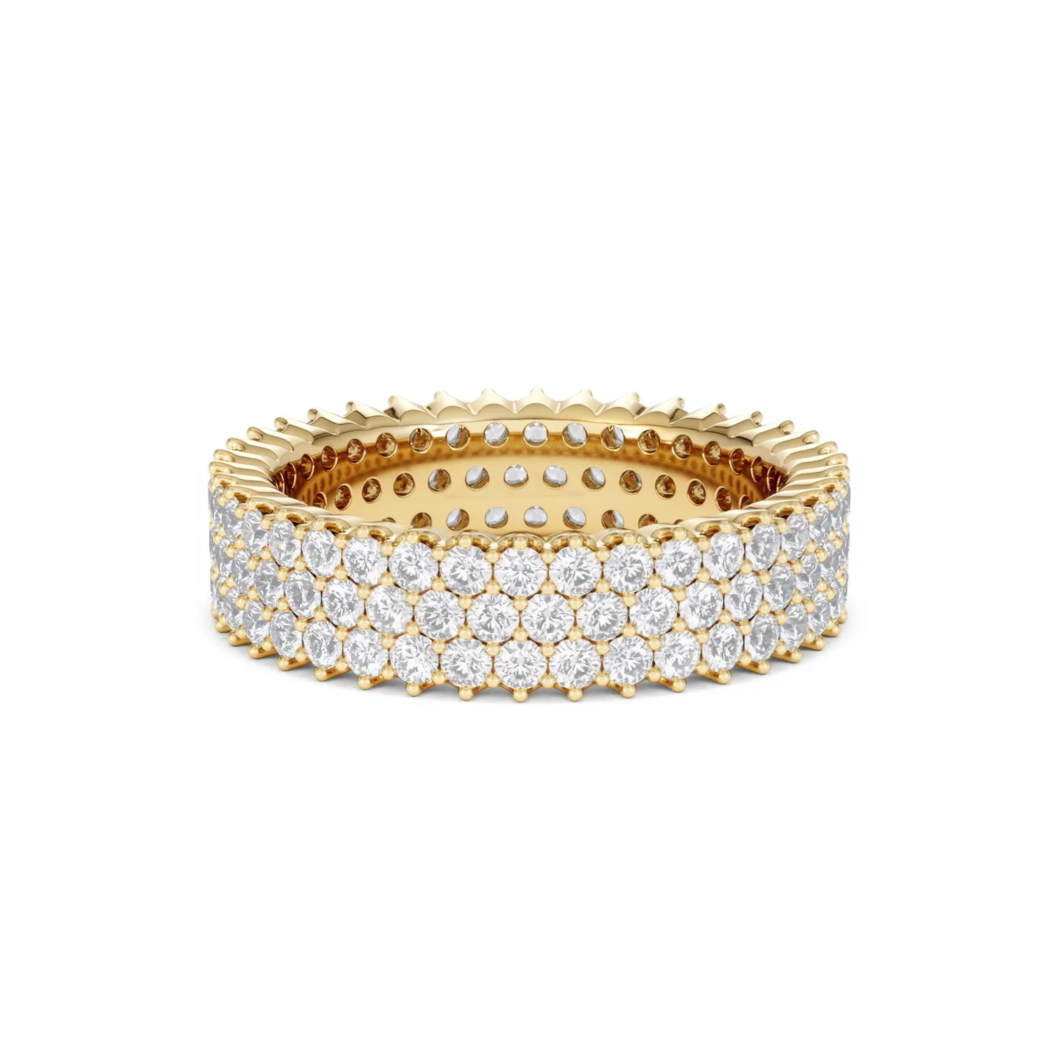 Jasmine Lab Diamond Pave Eternity Ring 2.00ct G/VS in 18K Gold - Image 61