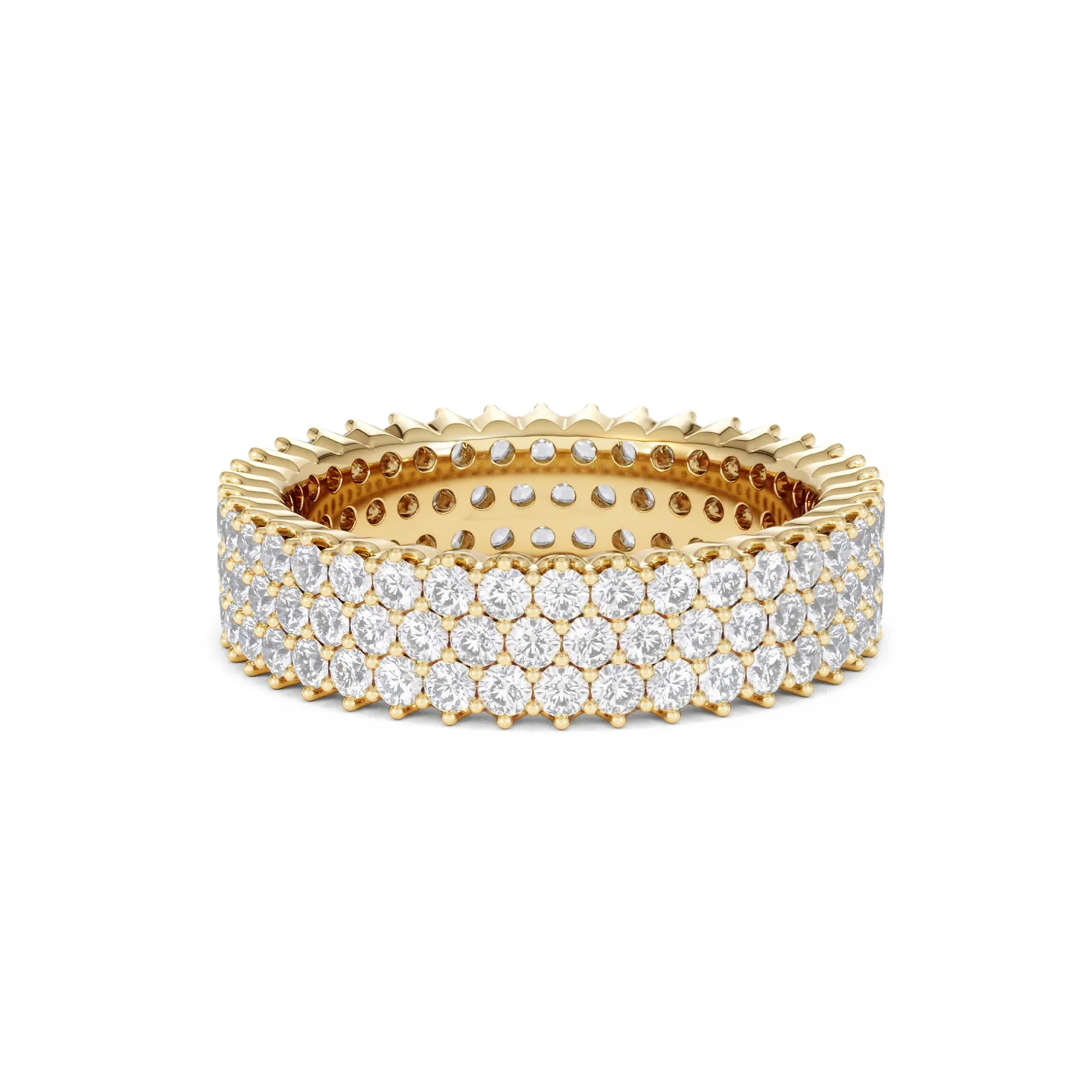 Jasmine Lab Diamond Pave Eternity Ring 2.00ct G/VS in 18K Gold - Image 64