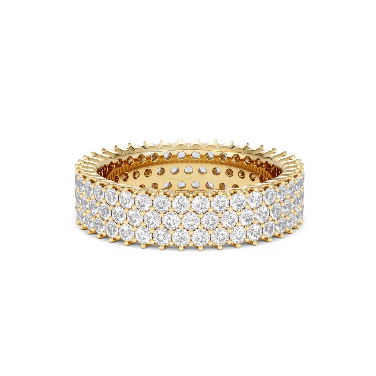 Jasmine Lab Diamond Pave Eternity Ring 2.00ct G/VS in 18K Gold - Image 71