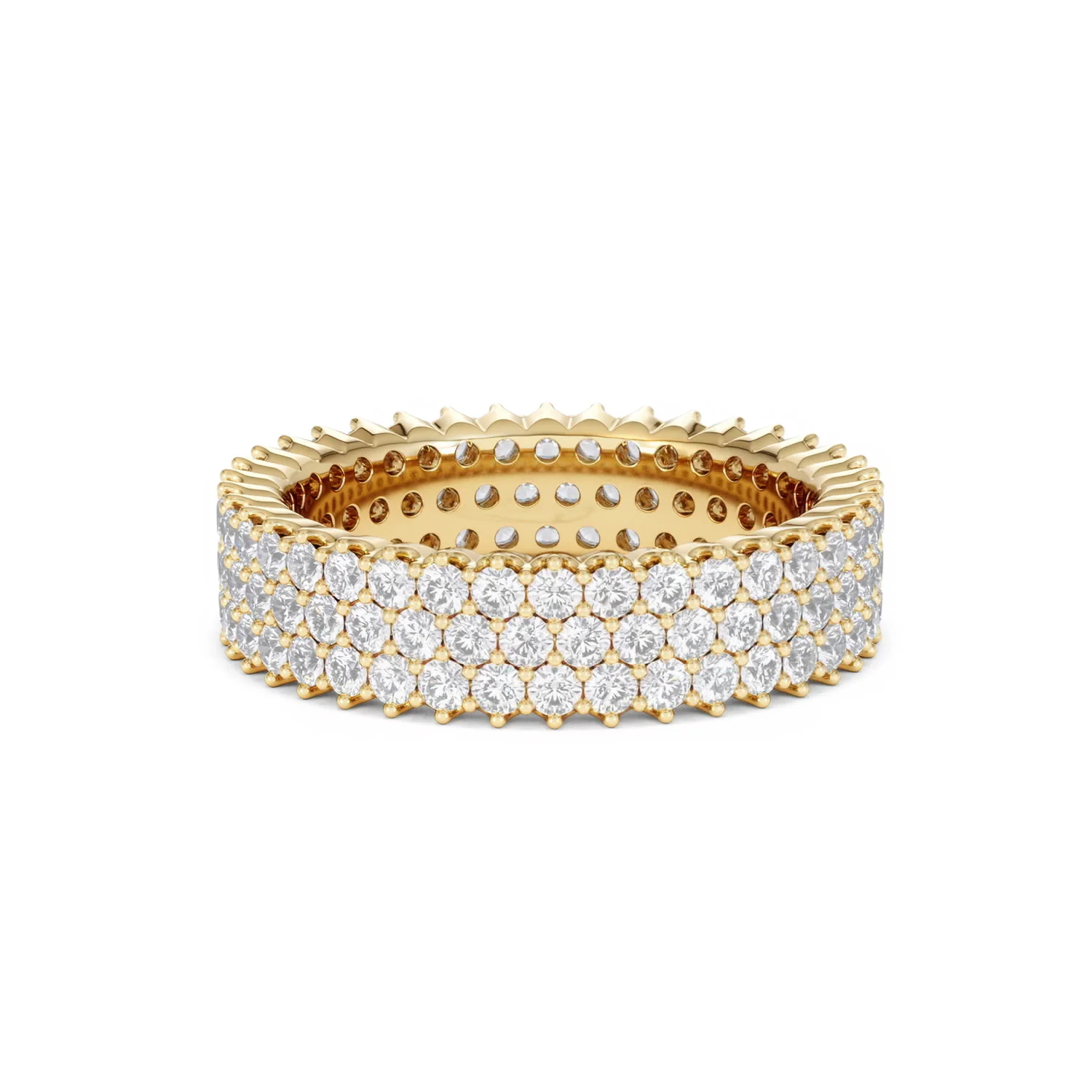 Jasmine Lab Diamond Pave Eternity Ring 2.00ct G/VS in 18K Gold - Image 72