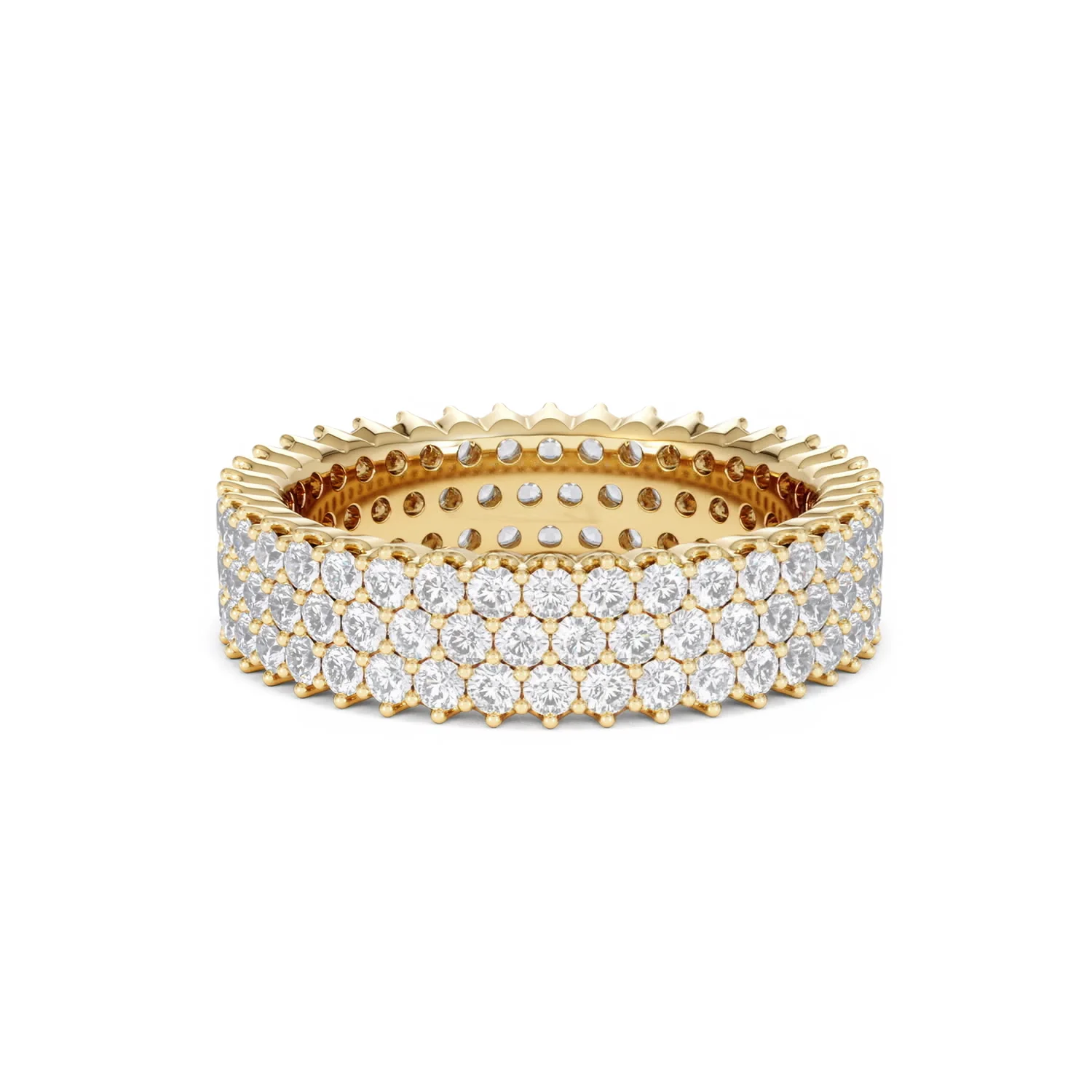 Jasmine Lab Diamond Pave Eternity Ring 2.00ct G/VS in 18K Gold - Image 74