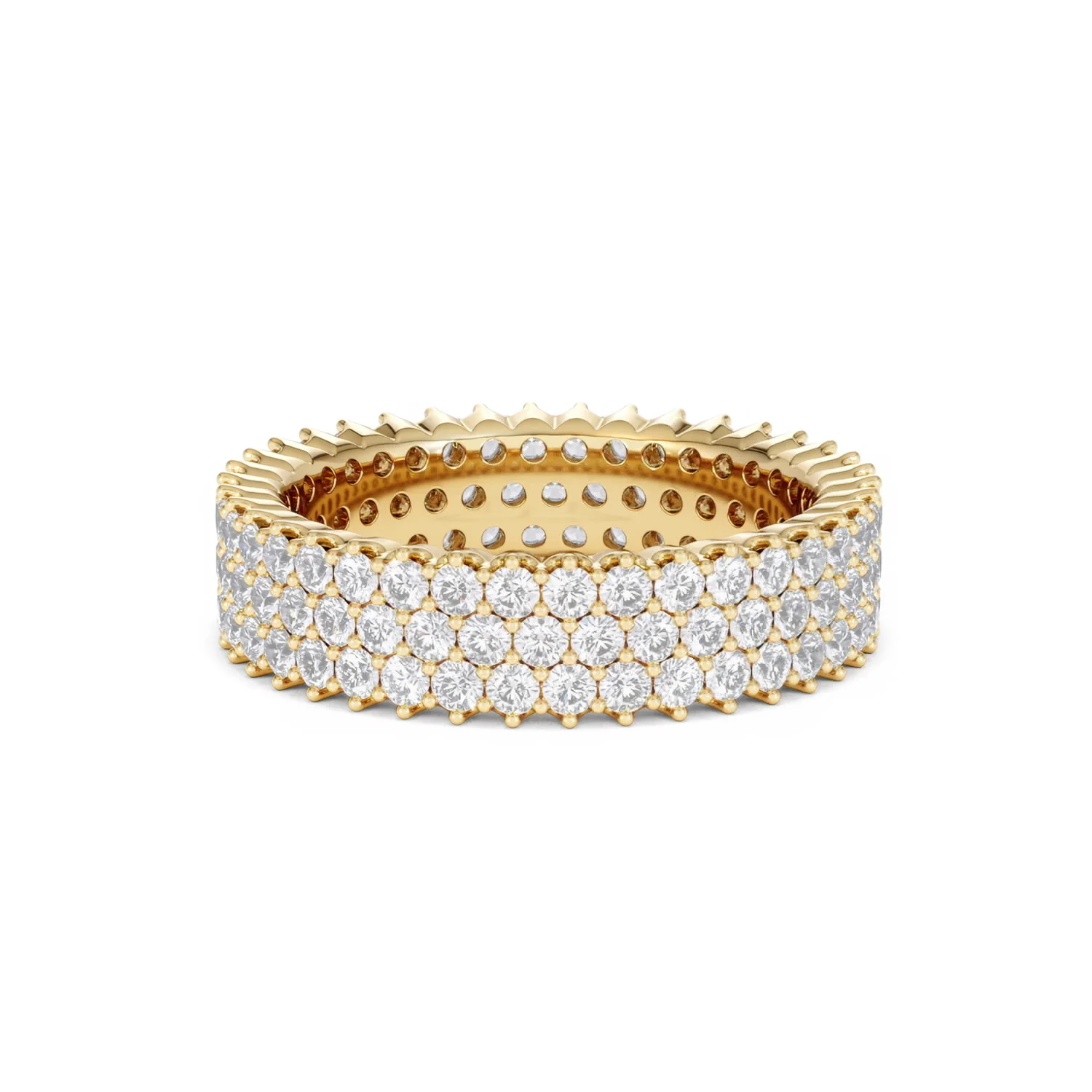 Jasmine Lab Diamond Pave Eternity Ring 2.00ct G/VS in 18K Gold - Image 79