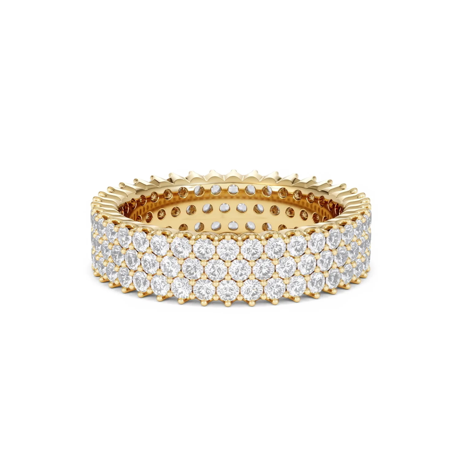 Jasmine Lab Diamond Pave Eternity Ring 2.00ct G/VS in 18K Gold - Image 80