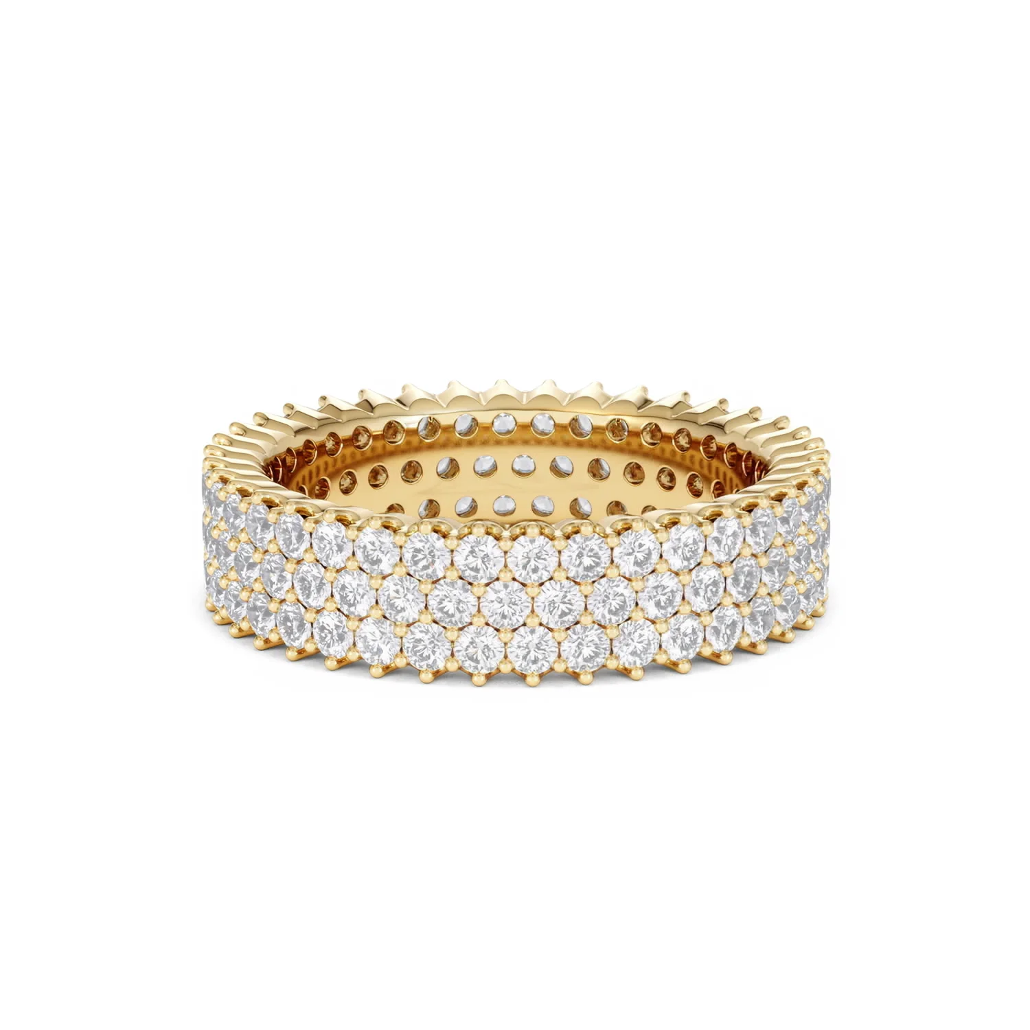 Jasmine Lab Diamond Pave Eternity Ring 2.00ct G/VS in 18K Gold - Image 83