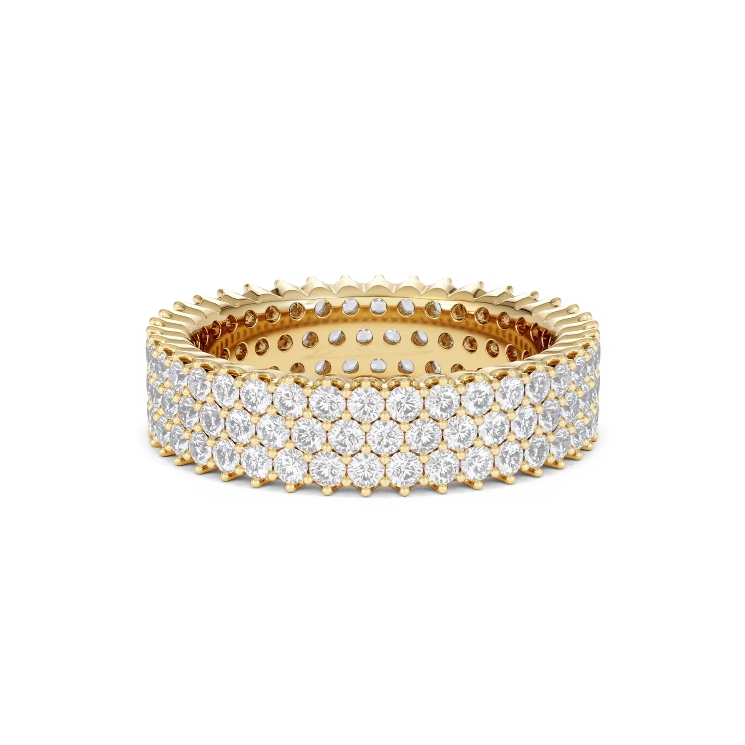 Jasmine Lab Diamond Pave Eternity Ring 2.00ct G/VS in 18K Gold - Image 84