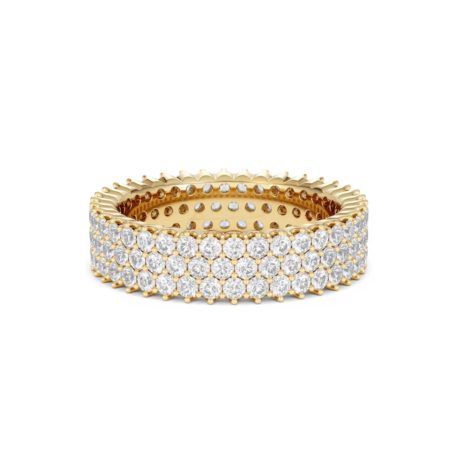 Jasmine Lab Diamond Pave Eternity Ring 2.00ct G/VS in 18K Gold - Image 85