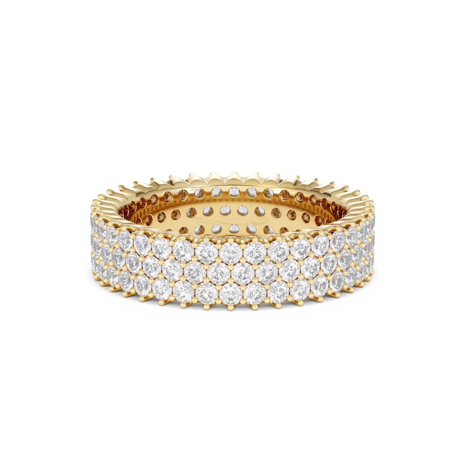 Jasmine Lab Diamond Pave Eternity Ring 2.00ct G/VS in 18K Gold - Image 9