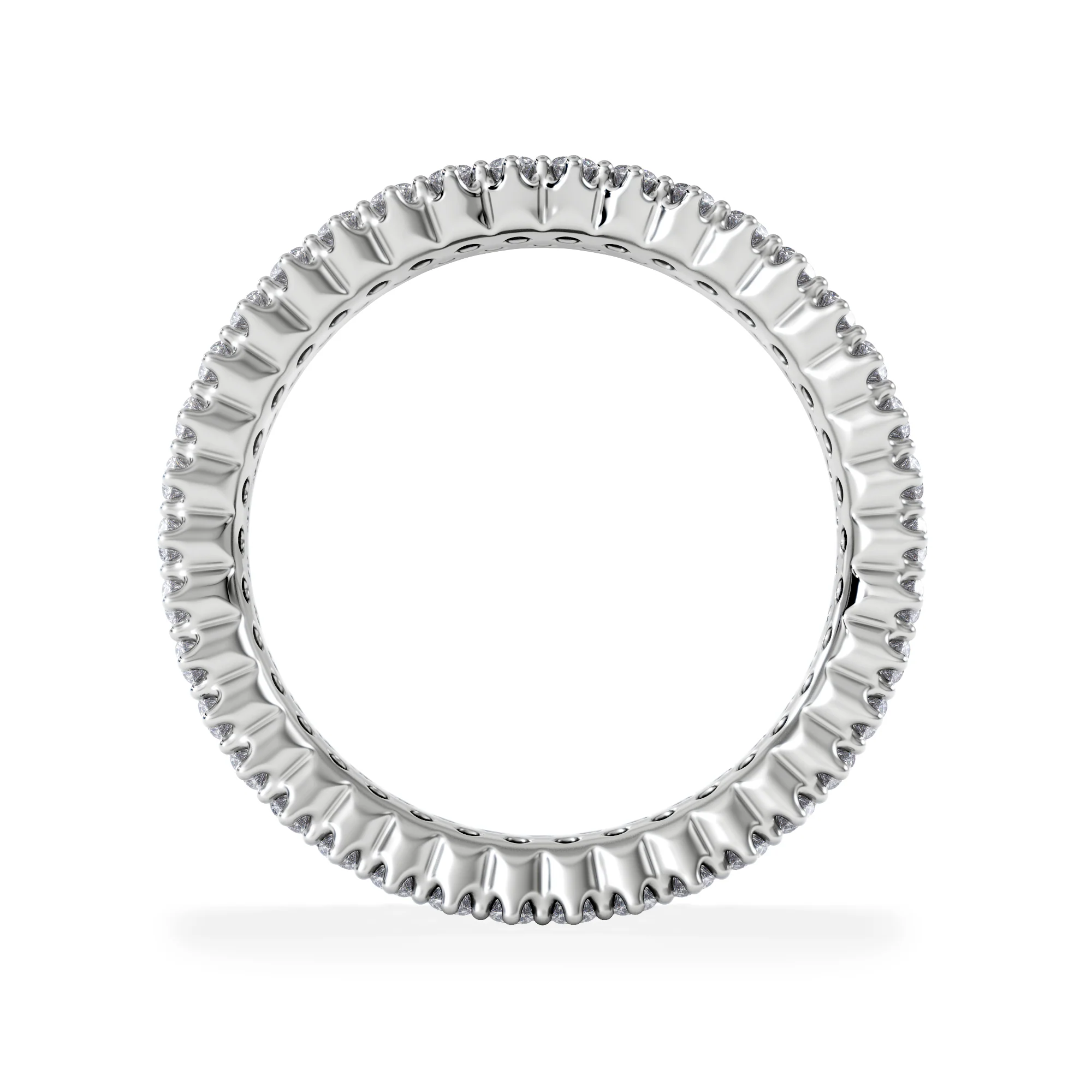 Jasmine Lab Diamond Pave Eternity Ring 2.00ct G/VS in 18K White Gold - Image 3