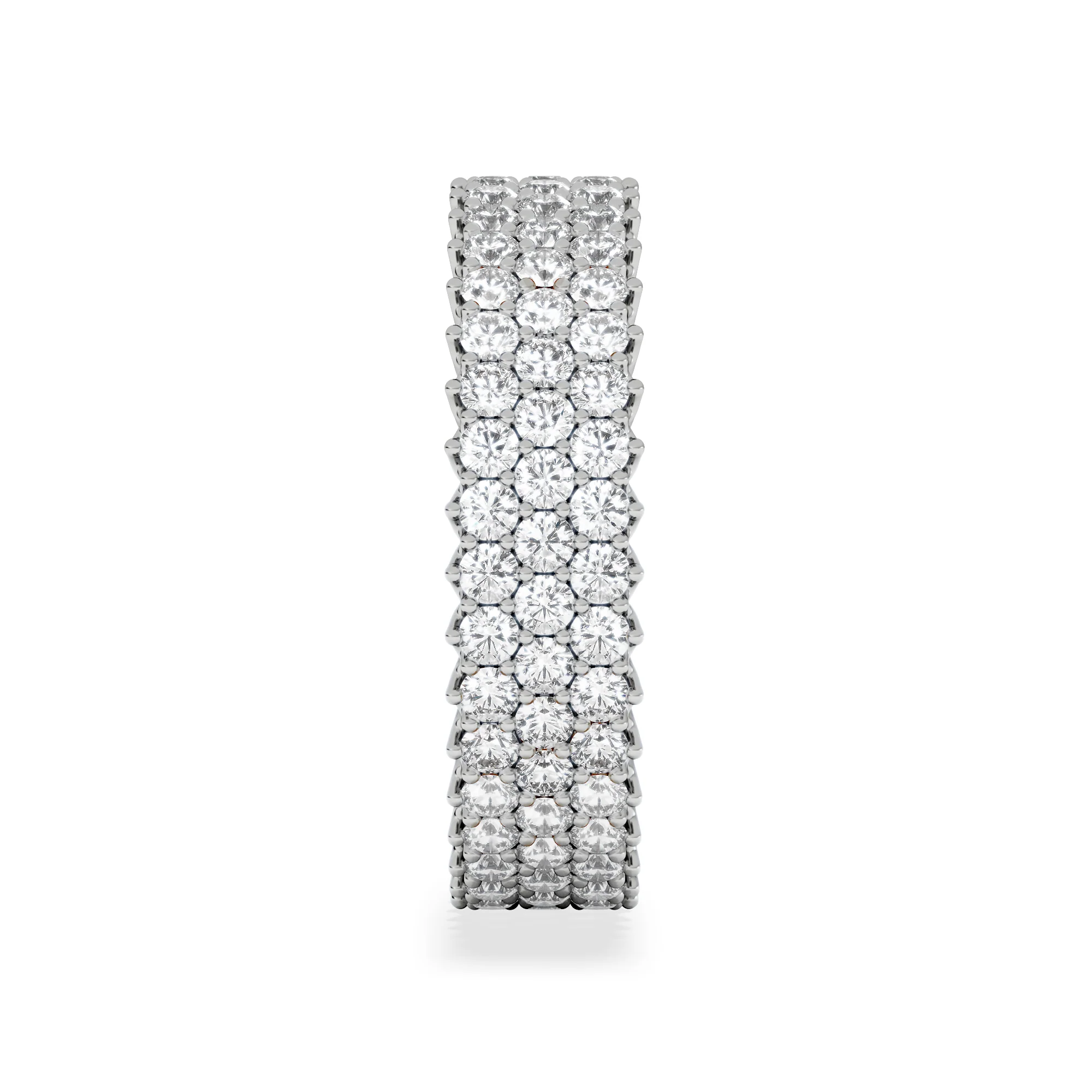 Jasmine Lab Diamond Pave Eternity Ring 2.00ct G/VS in 18K White Gold - Image 5