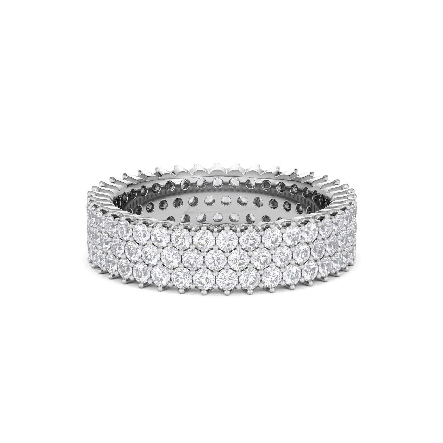 Jasmine Lab Diamond Pave Eternity Ring 2.00ct G/VS in 18K White Gold - Image 85
